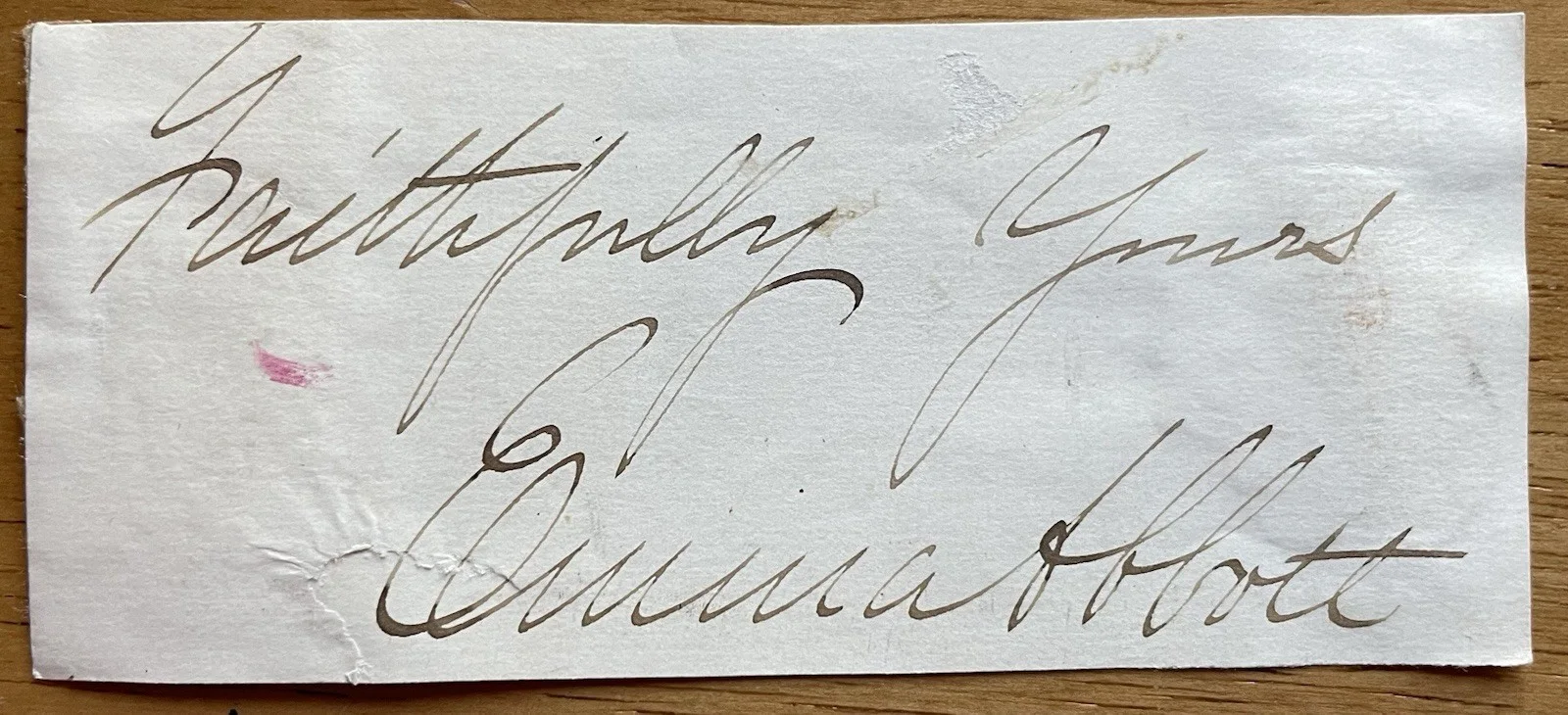 Opera Soprano Emma Abbott Autograph (Scarce), image 2