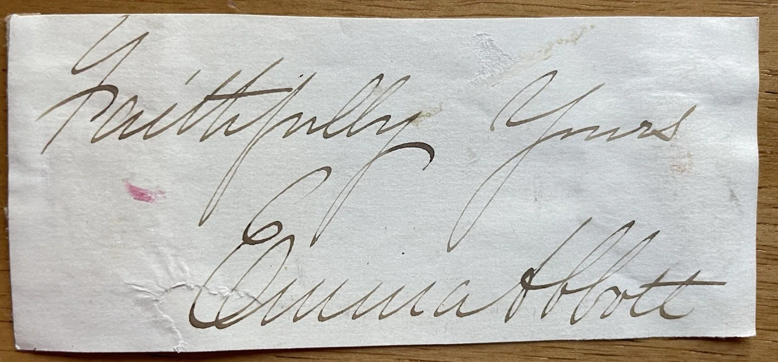 Opera Soprano Emma Abbott Autograph (Scarce), image 3