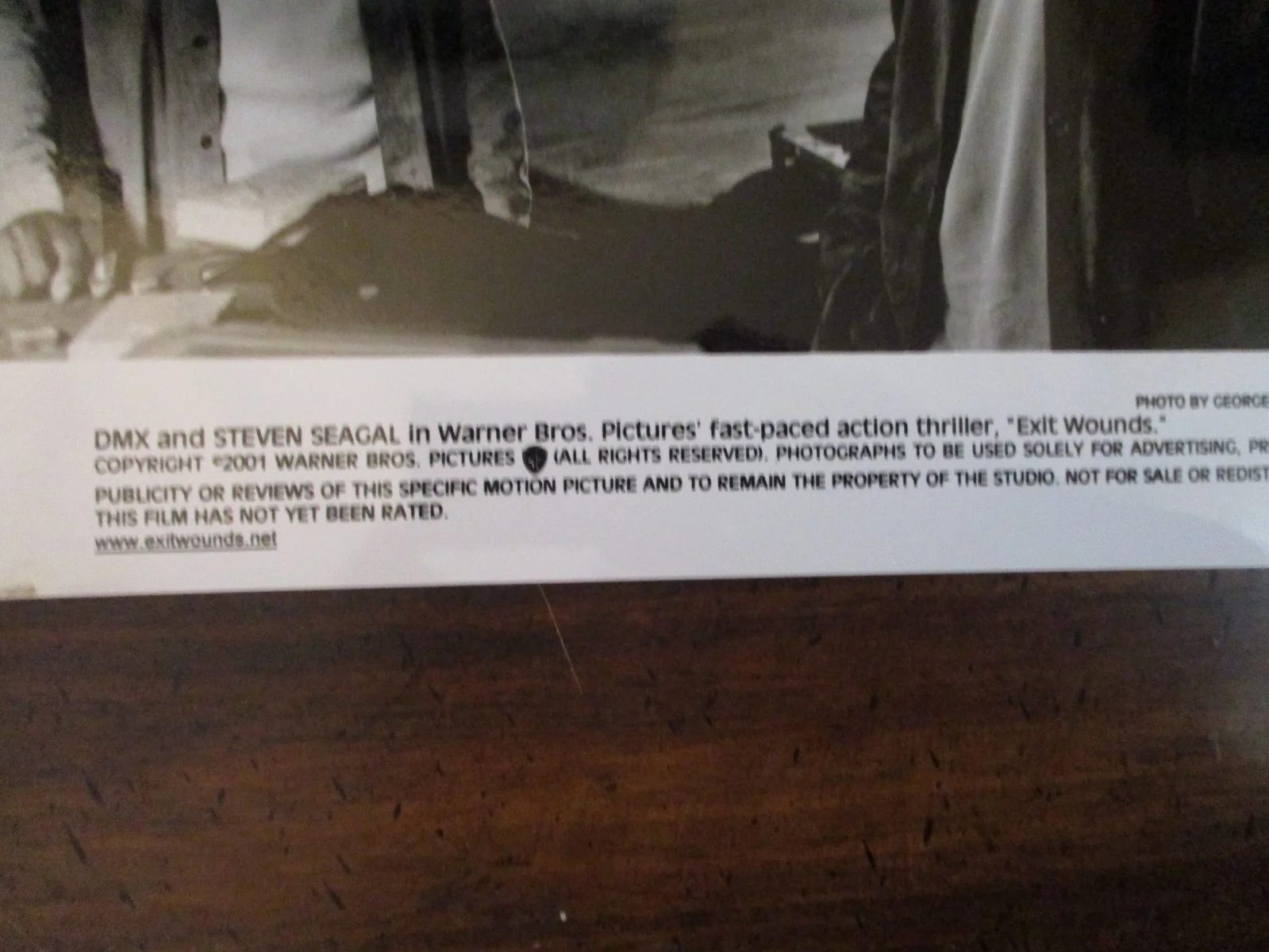 DMX/Steven Seagal("EXIT WOUNDS")2001 10 x 8 Glossy Black and White Press Photo, image 2