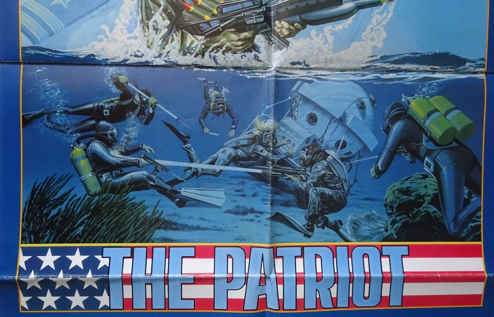 The Patriot Poster One Sheet Gregg Henry Leslie Nielsen 1986, изображение 3