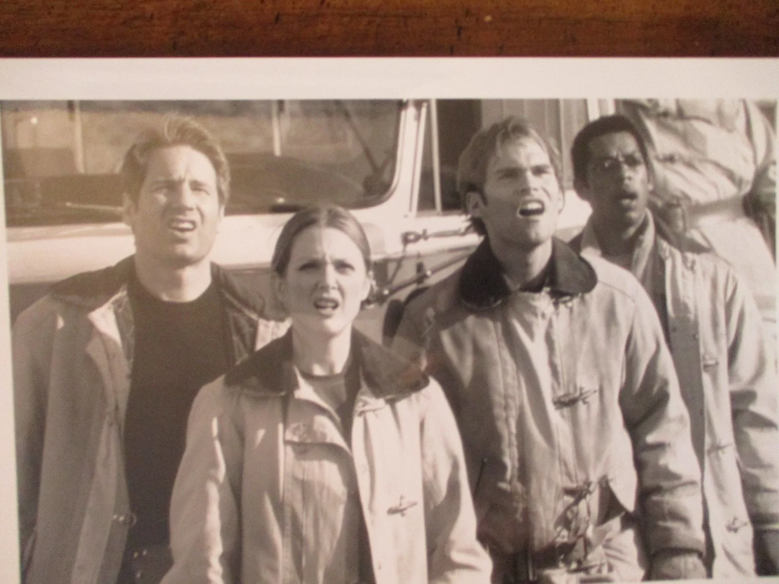 Julianne Moore/Orlando Jones/David Duchovny/Seann Scott(EVOLUTION)2001 B&W Photo, изображение 2