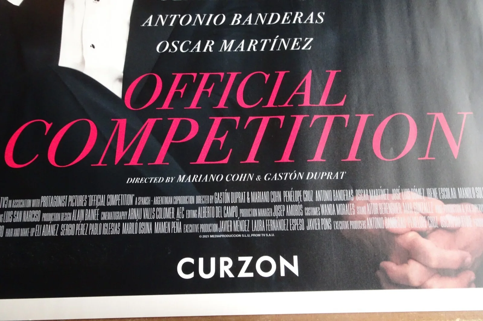Official Competition Quad Poster Original 2022 Penelope Cruz Antonio Banderas, изображение 5