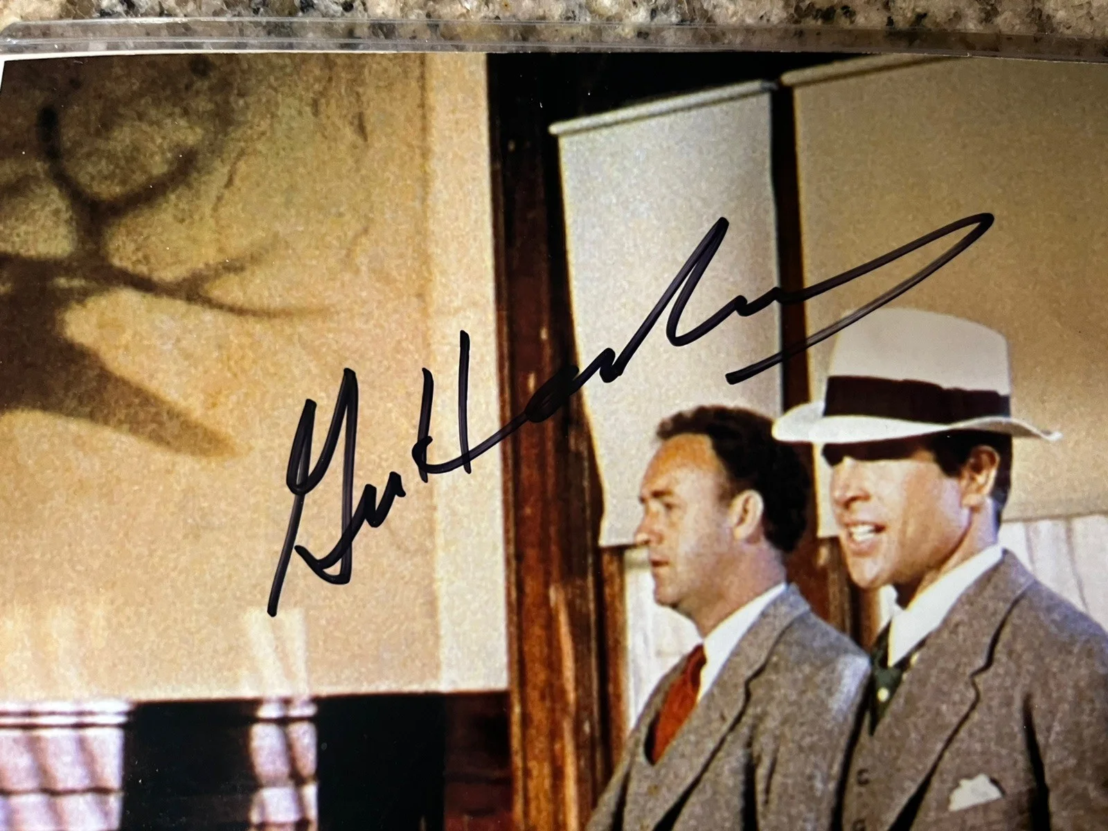 Gene Hackman BONNIE AND CLYDE Signed 8x10 Picture GA GLOBAL COA Warren Beatty, image 3
