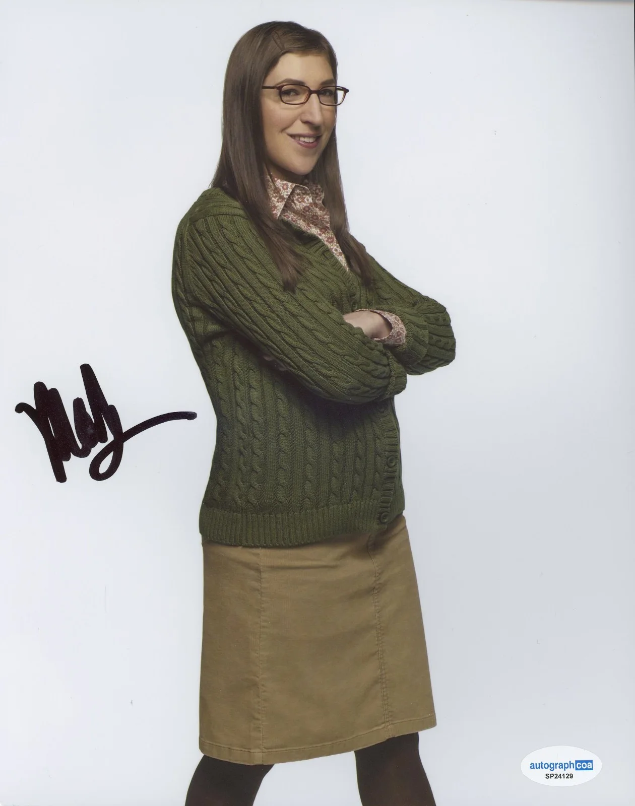 Mayim Bialik — Mayim Bialik Signed THE BIG BANG THEORY Amy Farrah Fowler 8x10 Photo ACOA A, изображение 2