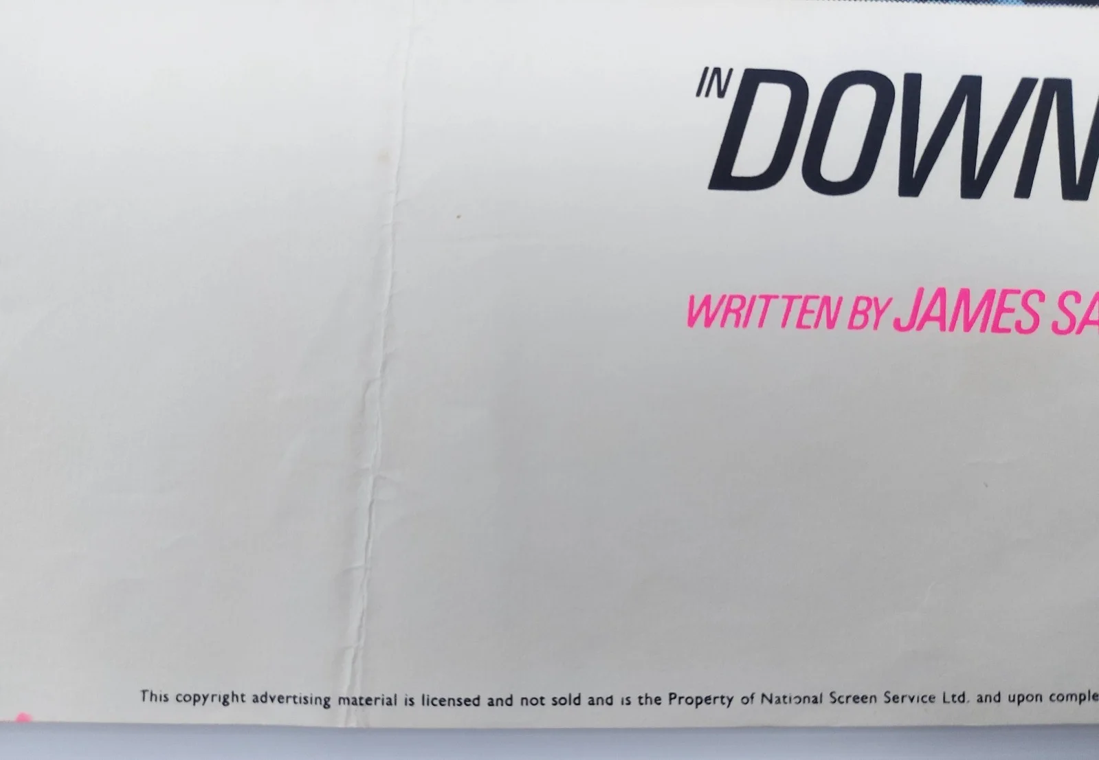 THE OUT OF TOWNERS/DOWNHILL RACER ORIGINAL UK QUAD DOUBLE BILL FILM POSTER 1970, изображение 3