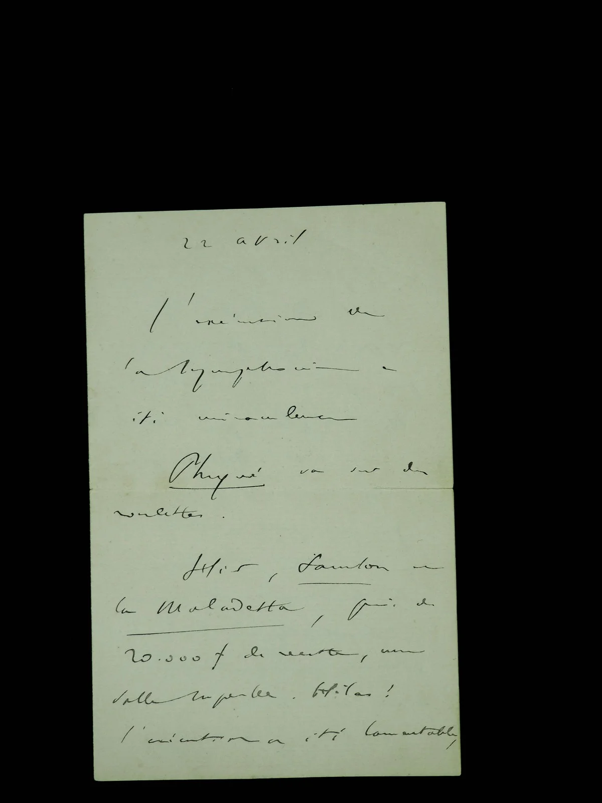 Camille SAINT SAENS - Autograph Letter, image 2