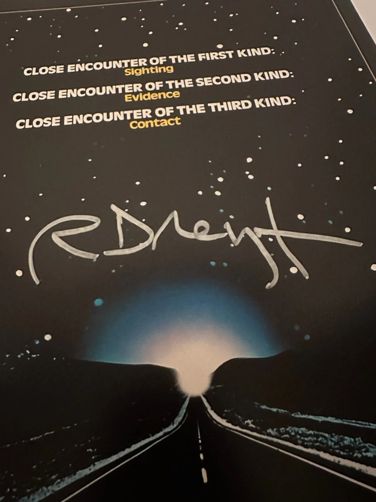 RICHARD DREYFUSS — Richard Dreyfuss Signed 11x17 Photo Close Encounters of the Third Kind Beckett B, изображение 2