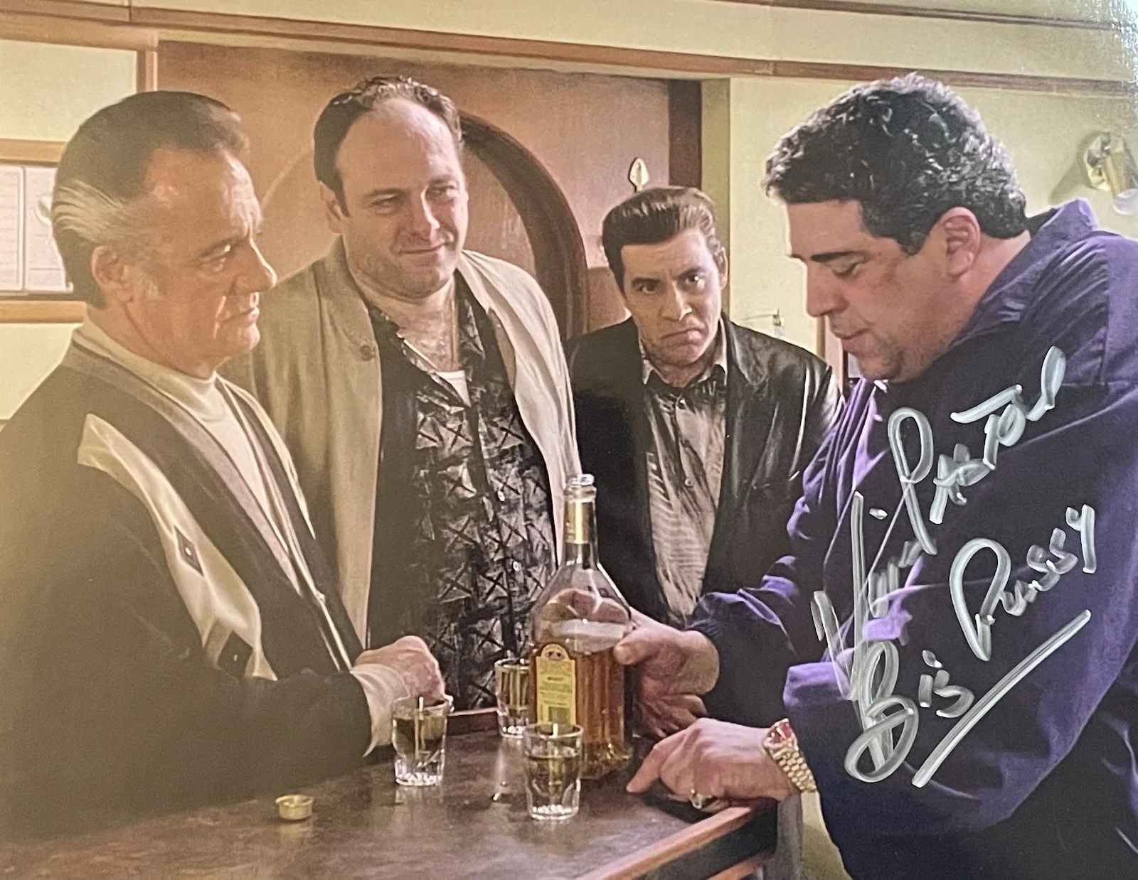 Vincent Pastore — Vincent Pastore Signed 8x10 Photo The Sopranos Autographed 7