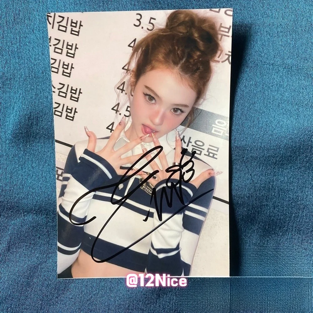MEOVV SOOIN GAWON ANNA NARIN ELLA GROUP AUTOGRAPHED SIGNED K-POP 4*6 2025 #Nice, изображение 3