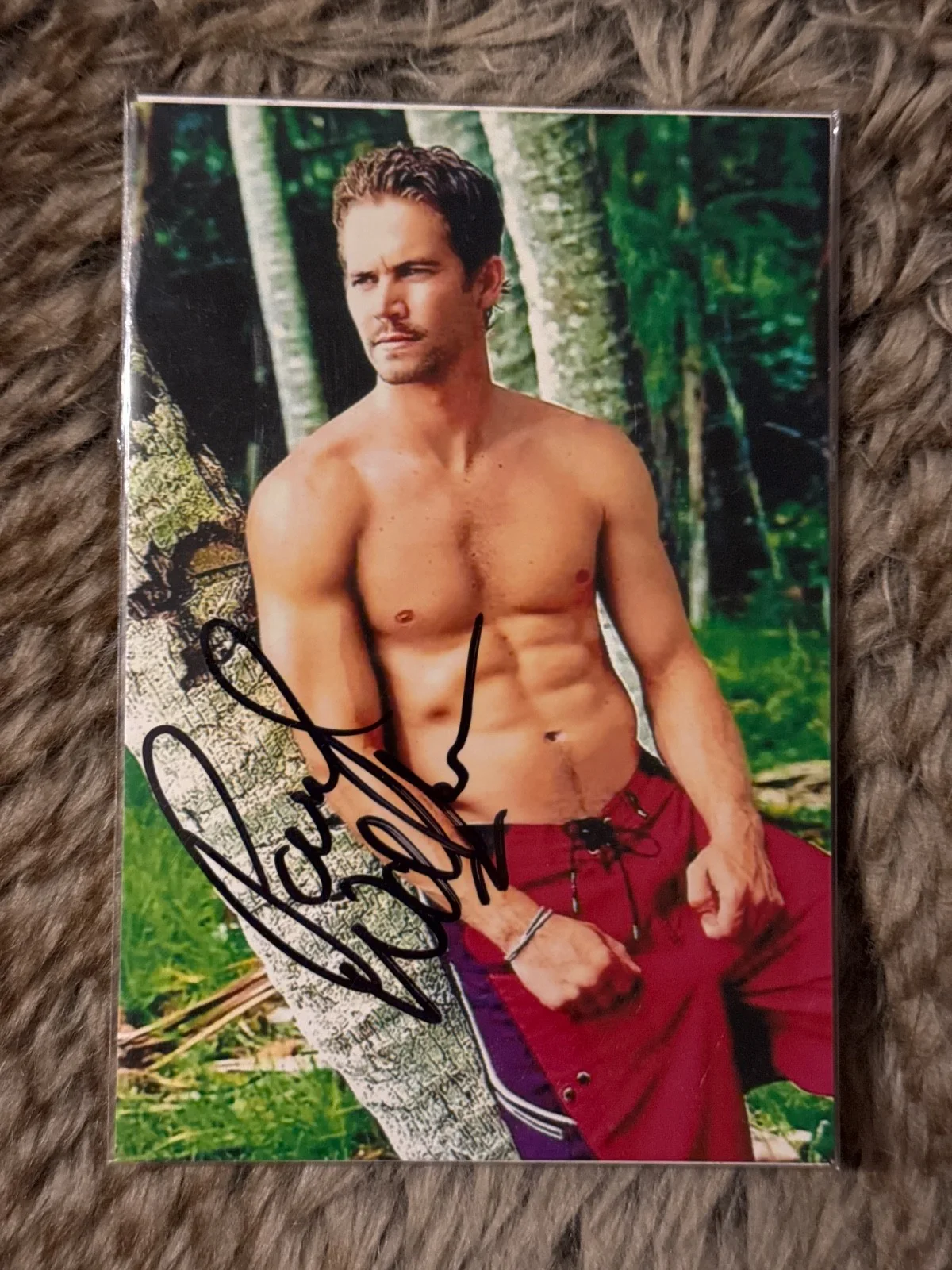 Paul Walker Hand Signed Photo 4 x 6 - Fast & Furious + COA, image 2