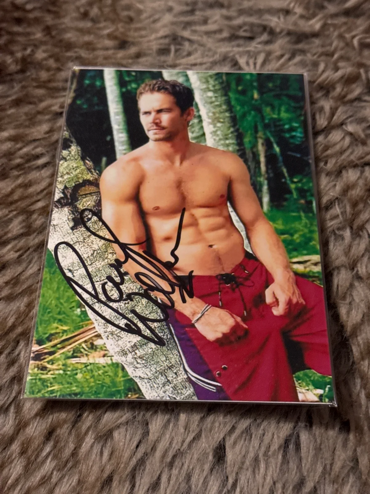 Paul Walker Hand Signed Photo 4 x 6 - Fast & Furious + COA, image 3