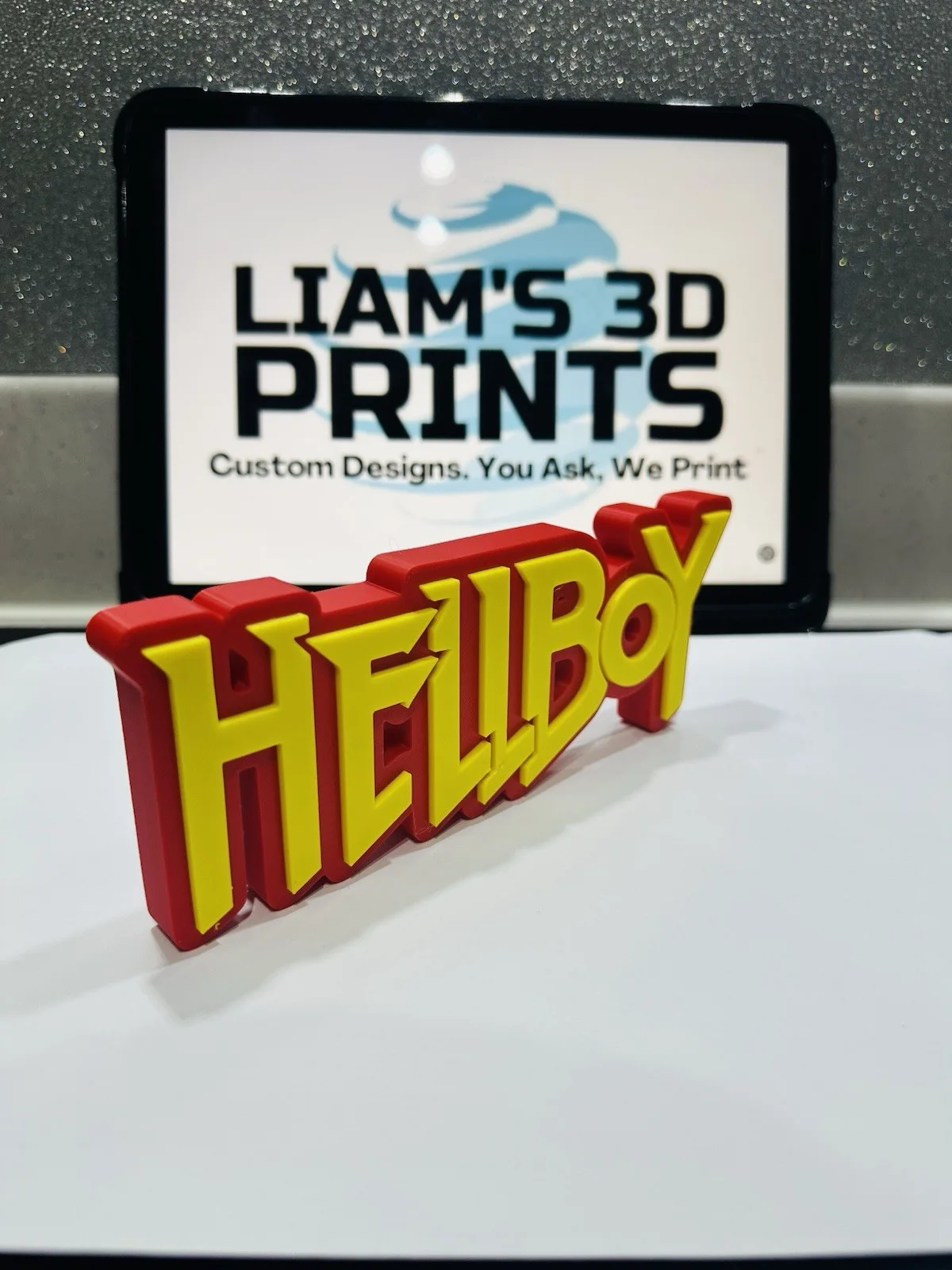 Decorative Hellboy Comic 3D logo Sign Display Pops Self Standing, изображение 2