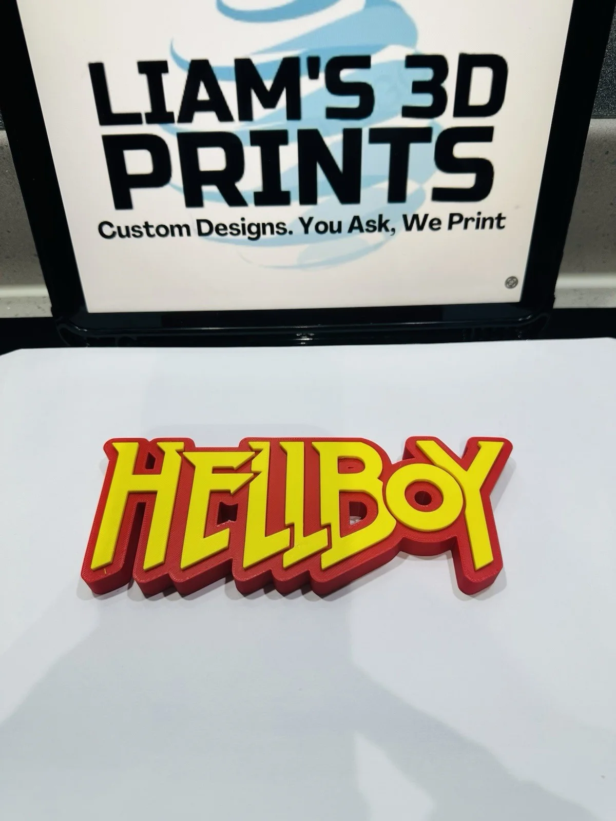 Decorative Hellboy Comic 3D logo Sign Display Pops Self Standing, изображение 4