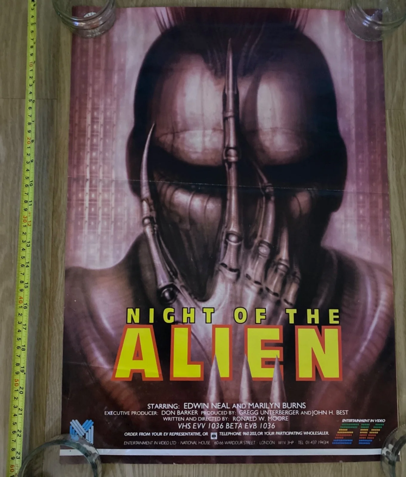 Night of The Alien / Future -Kill - Original Horror Movie Poster - HR Giger, изображение 2