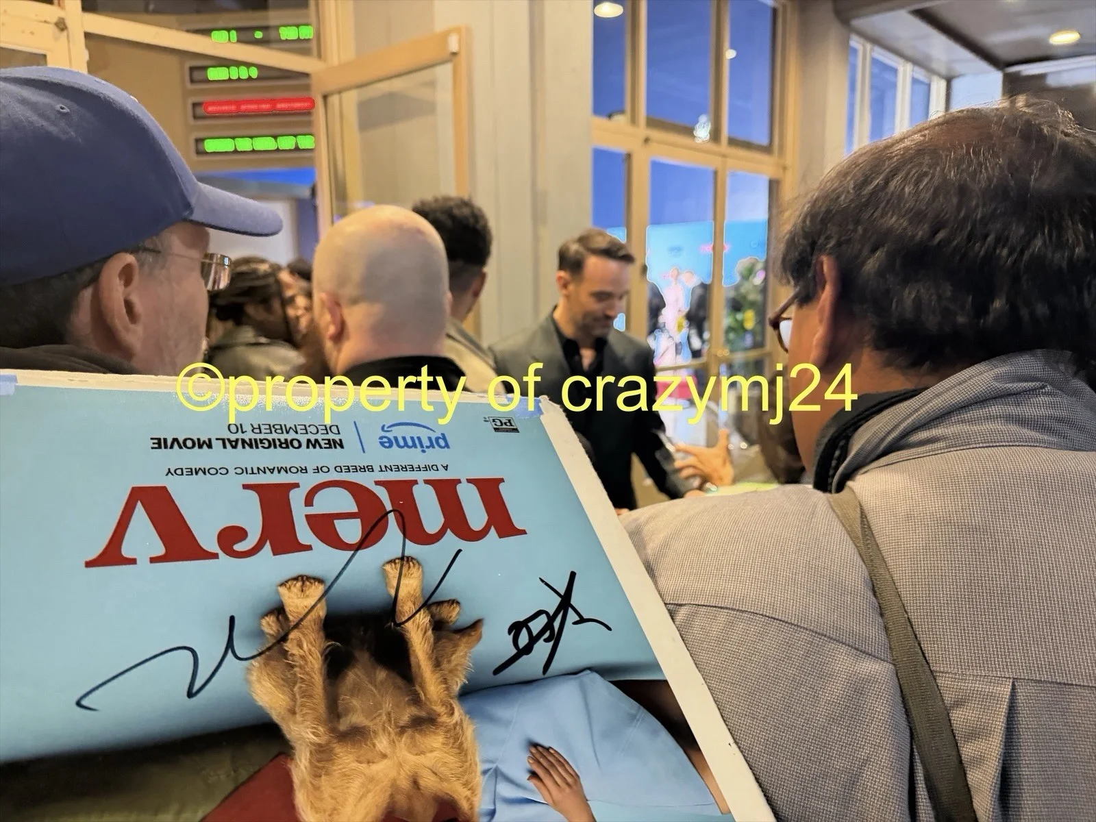 Zooey Deschanel Charlie Cox Signed Merv 12x18 Poster Autograph Exact Proof SWAU, изображение 4