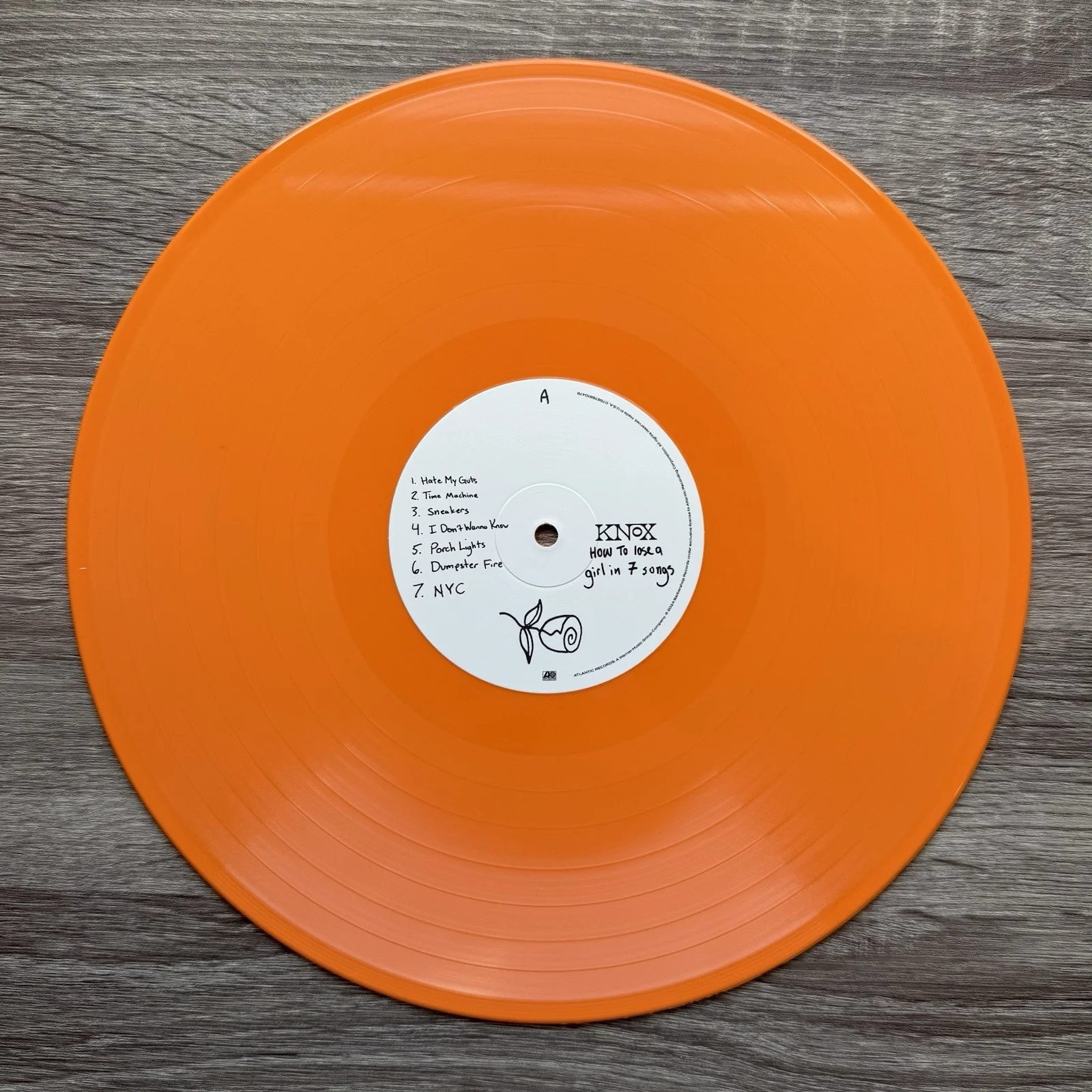 Knox Morris Autographed The EP’s Vinyl Record Orange Signed “Not The 1975” JSA, image 4