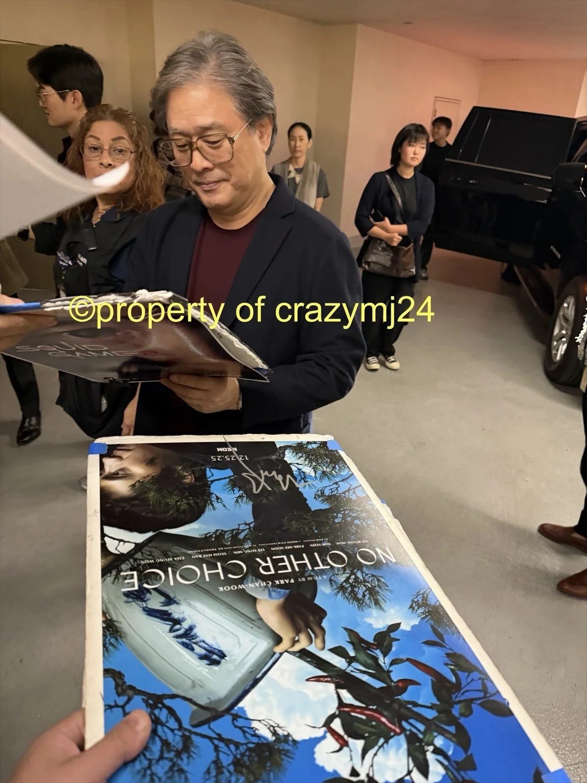 Park Chan-wook Lee Byung-hun Signed No Other Choice 12x18 Autograph Proof SWAU, изображение 3