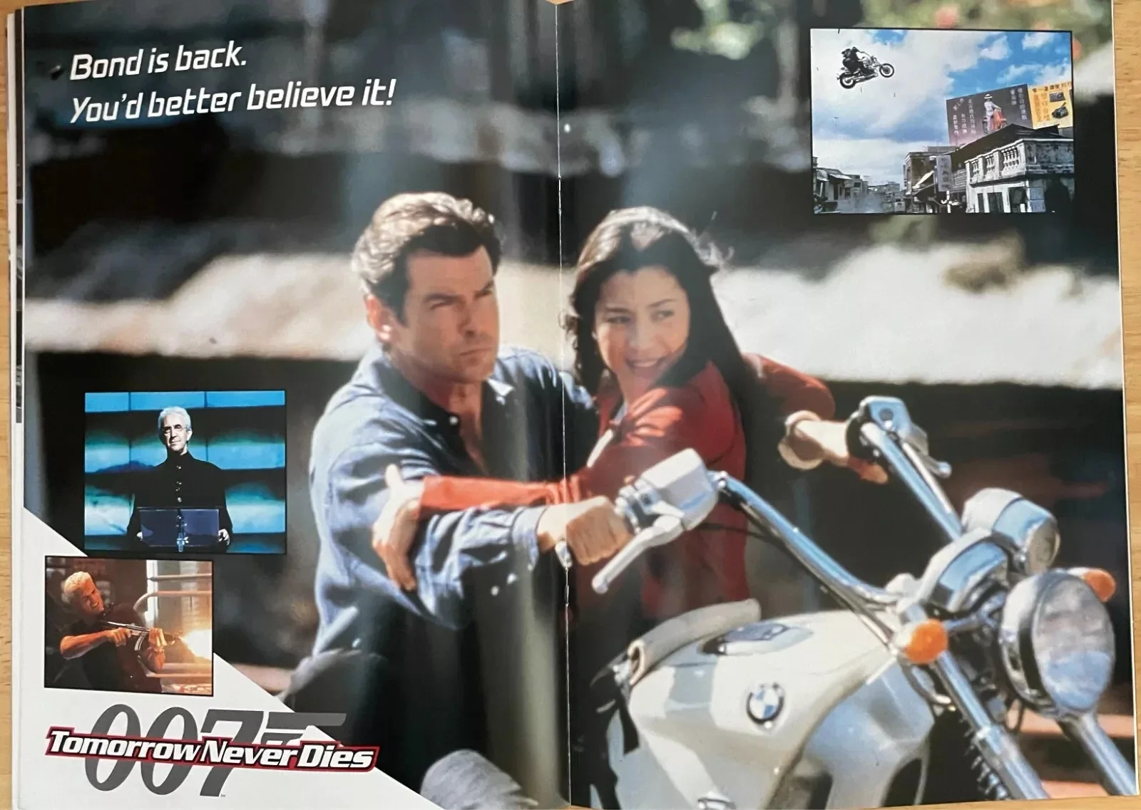 Tomorrow Never Dies 1997 Program Pierce Brosnan Japanese Used, image 3