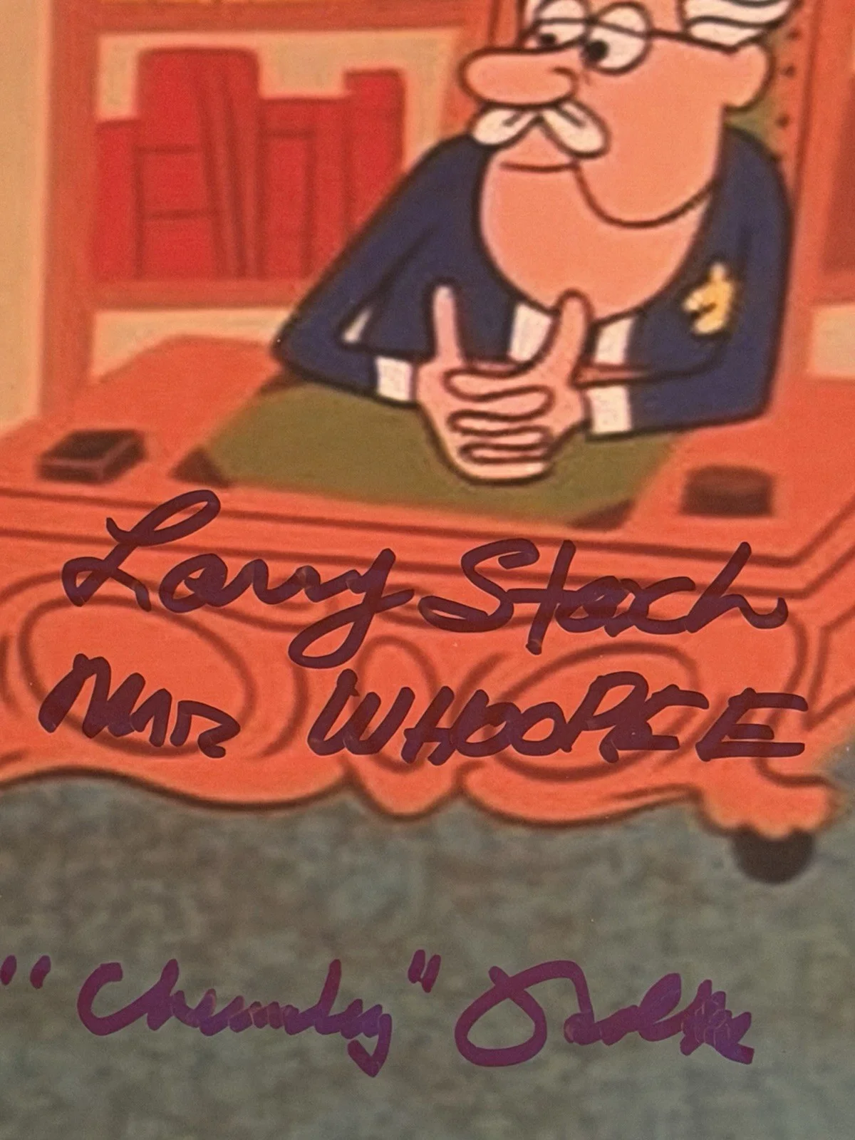 Larry Storch Mr Whoopee Bradley Bolke Chumley Signed Tennessee Tuxedo 8x10 Photo, изображение 2