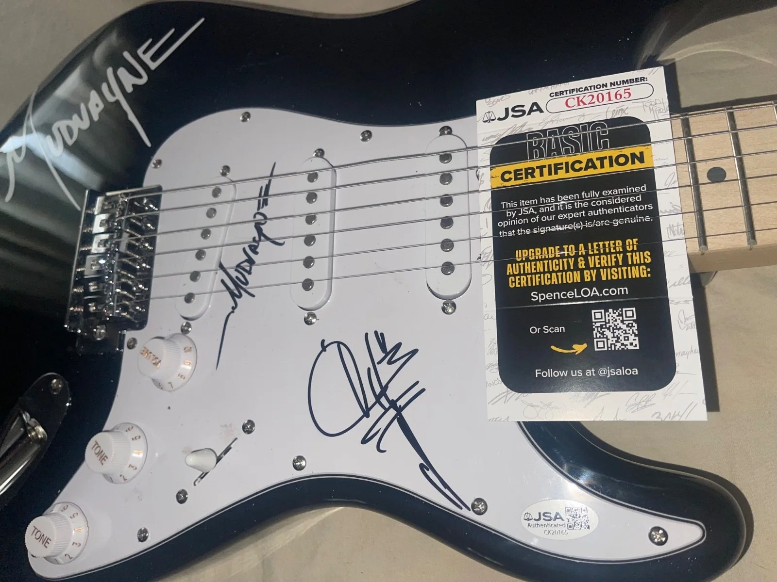 Chad Gray Mudvayne Hellyeah! Signed Electric Guitar Autographed JSA, image 2