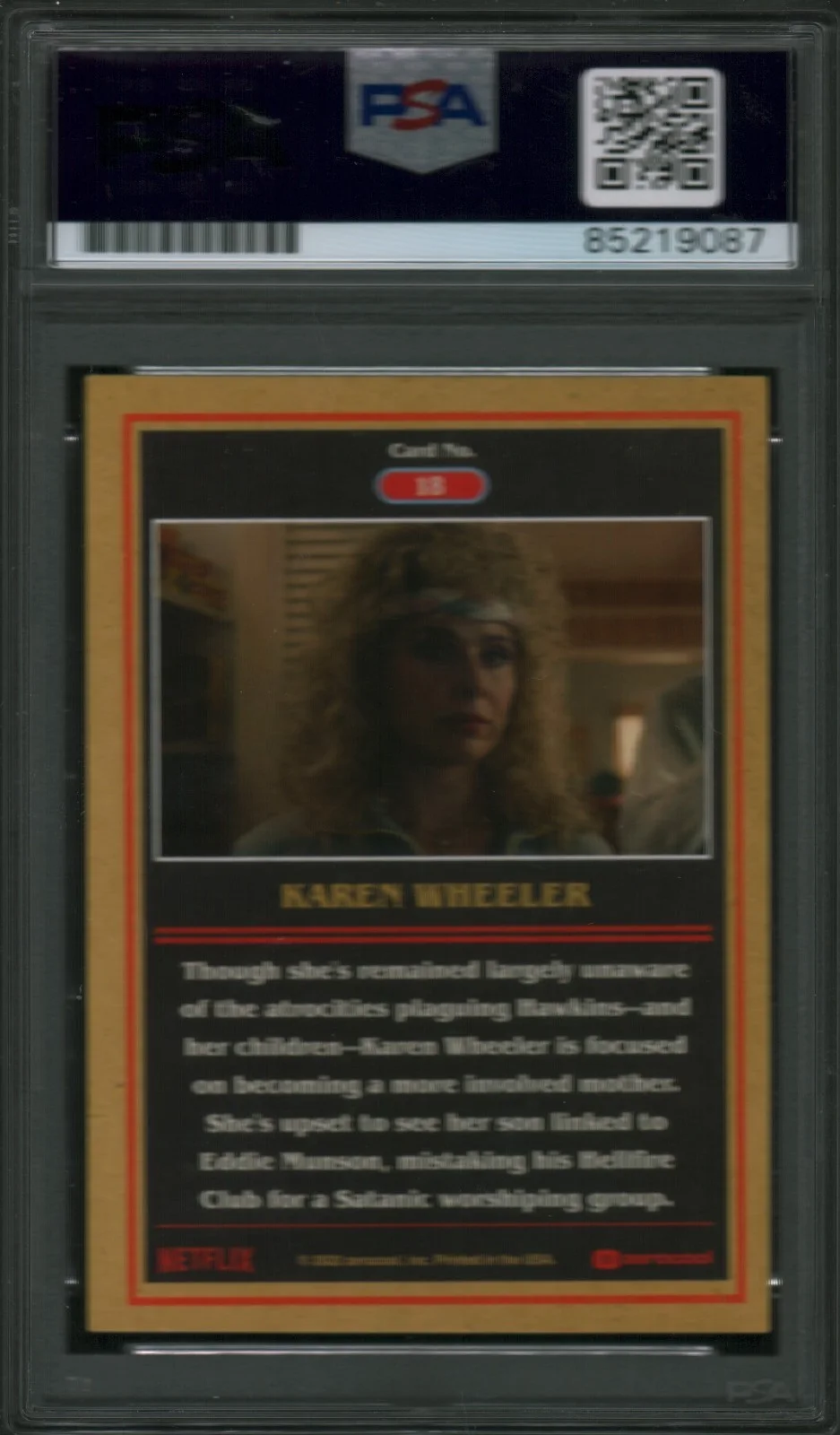 cara buono — CARA BUONO SIGNED STRANGER THINGS NANCY TRADING CARD PSA ZEROCOOL SEASON 4, image 2