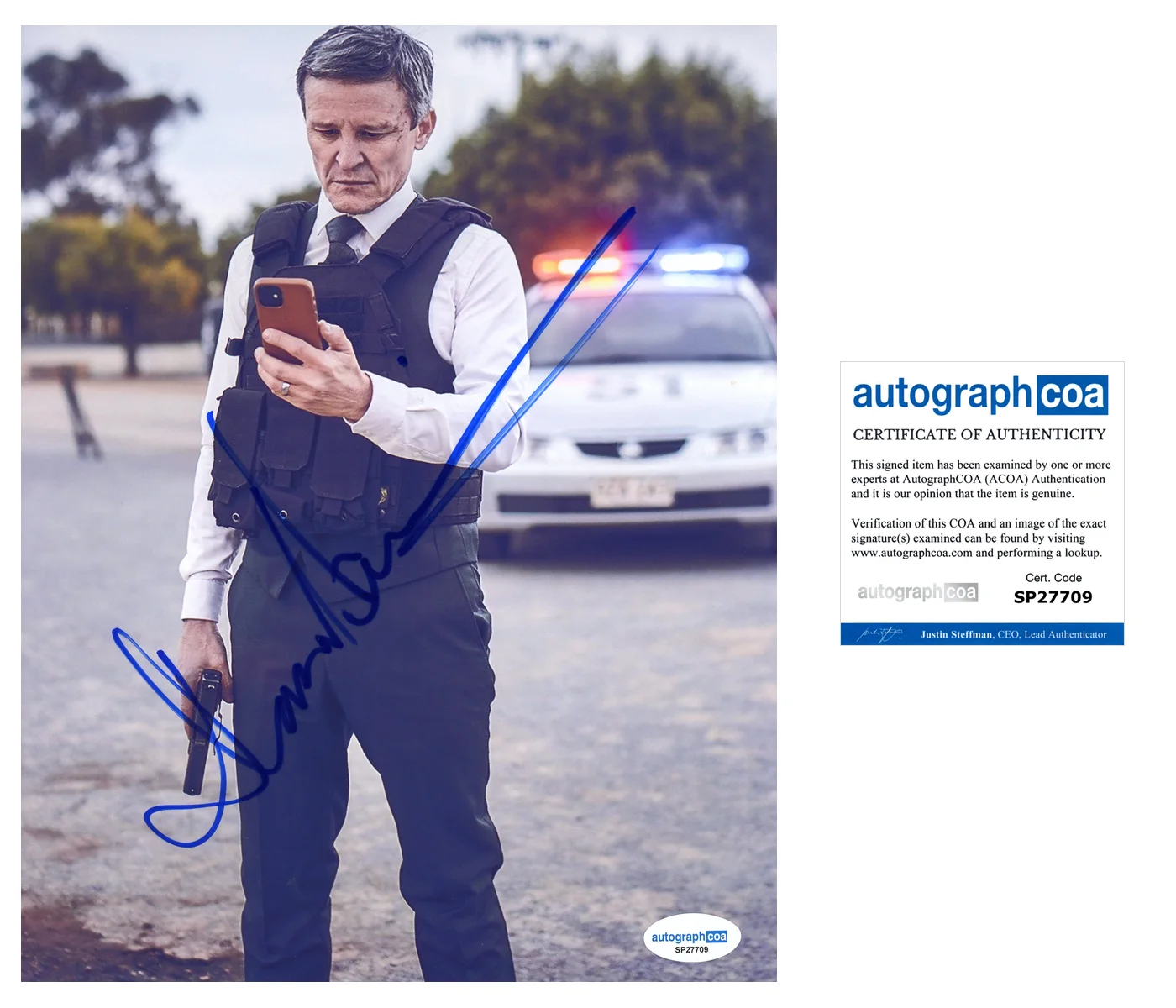 Damon Herriman — Damon Herriman ‘The Tourist’ Signed 8x10 Photo ‘Detective Lachlan Rogers’ ACOA