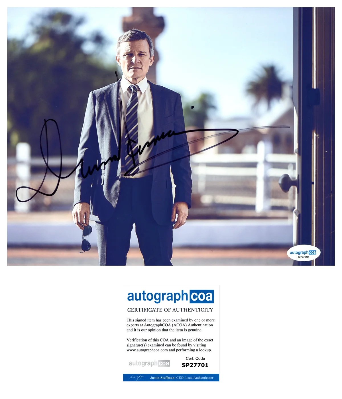 Damon Herriman — Damon Herriman ‘The Tourist’ Signed 8x10 Photo ‘Detective Lachlan Rogers’ ACOA