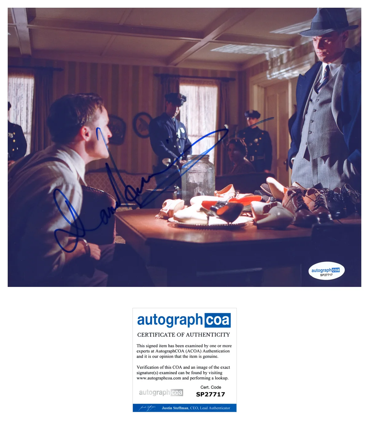 Damon Herriman — Damon Herriman ‘J. Edgar’ Signed 8x10 Photo ‘Bruno’ ACOA