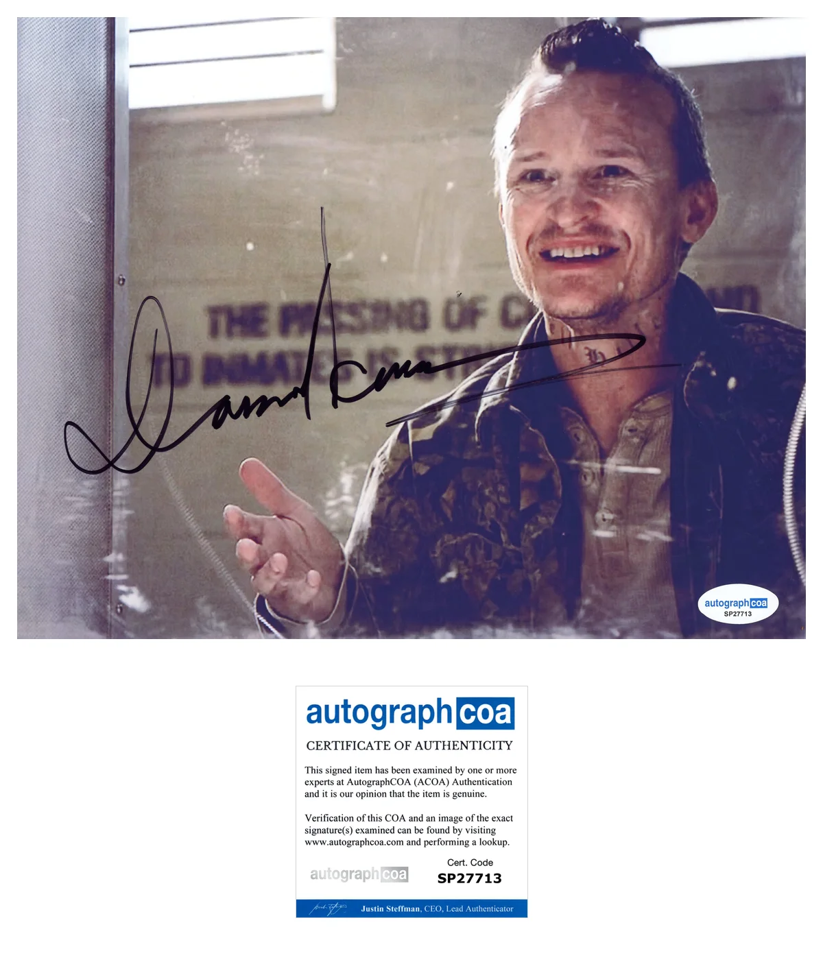 Damon Herriman — Damon Herriman ‘Justified’ Signed 8x10 Photo ‘Dewey Crowe’ ACOA