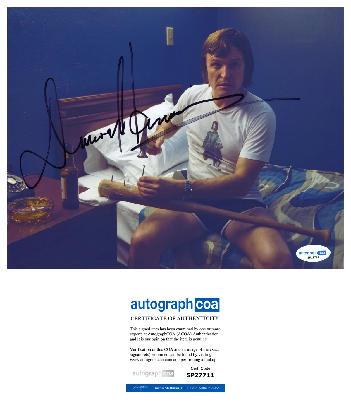 Damon Herriman — Damon Herriman ‘Quarry’ Signed 8x10 Photo ‘Buddy’ ACOA