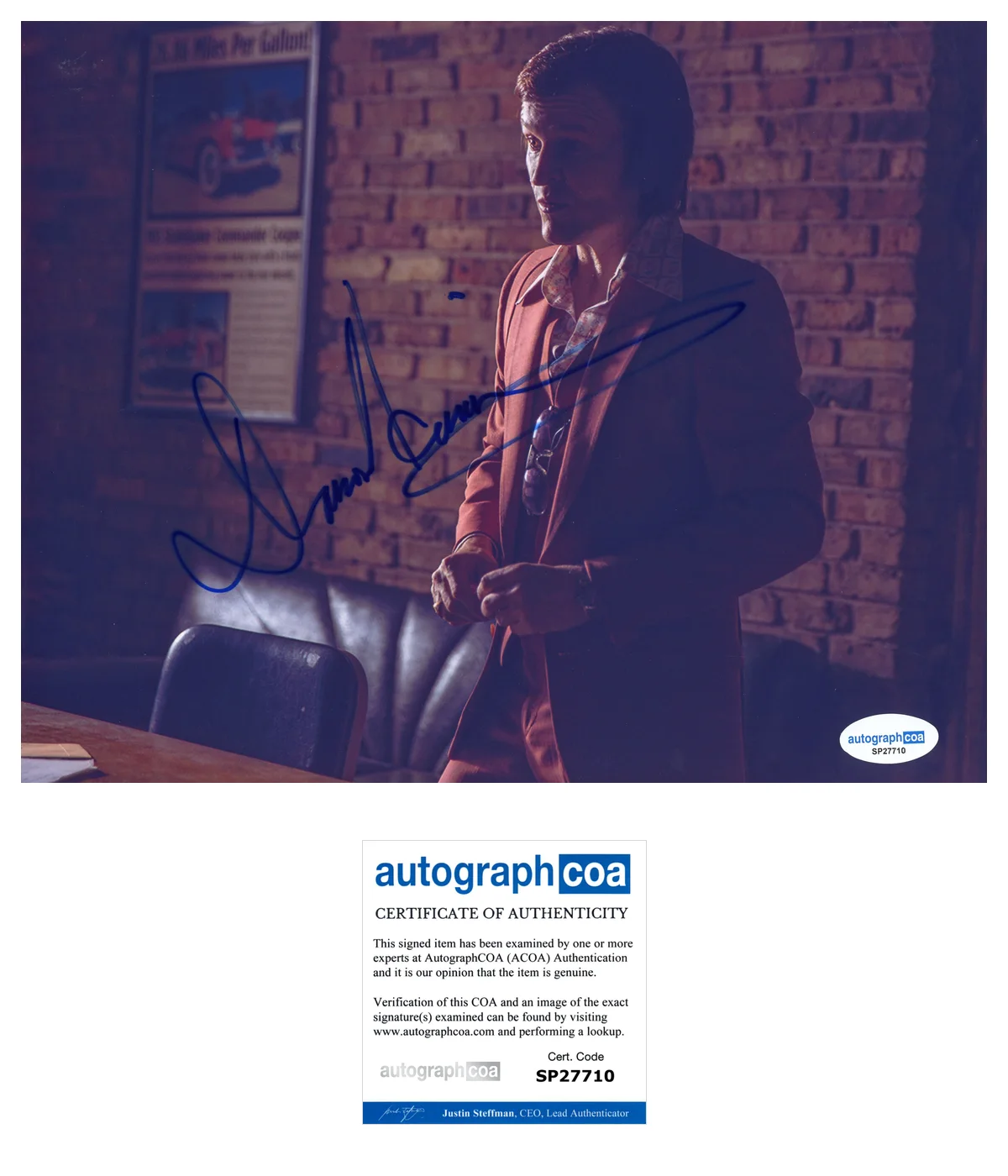 Damon Herriman — Damon Herriman ‘Quarry’ Signed 8x10 Photo ‘Buddy’ ACOA