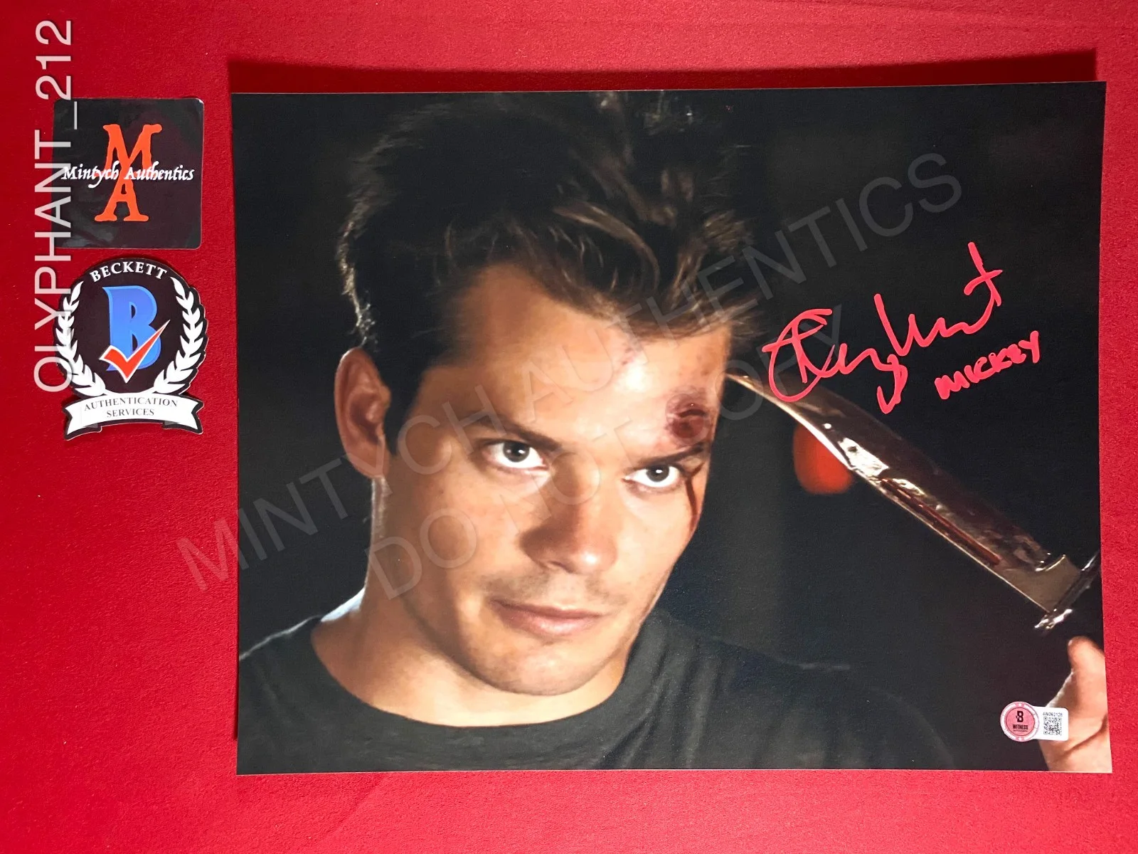Timothy Olyphant — Timothy Olyphant autographed signed 11x14 photo Scream Beckett COA Ghostface