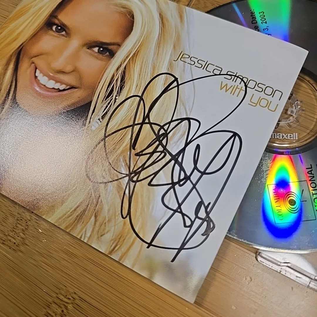Jessica Simpson With You Single Signed Autograph Auto CD Insert SHIPS IN A BOX, image 4