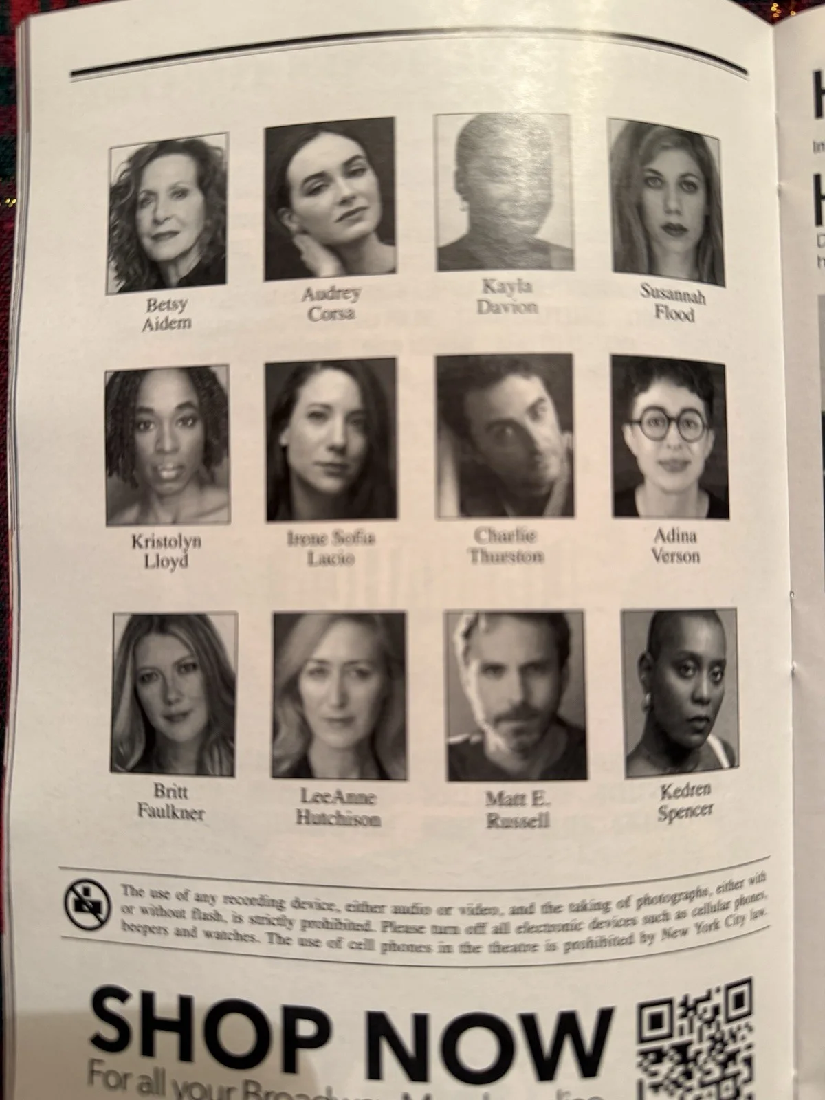 Liberation Signed Playbill - 7 Signatures December 2025 Original Cast, image 2