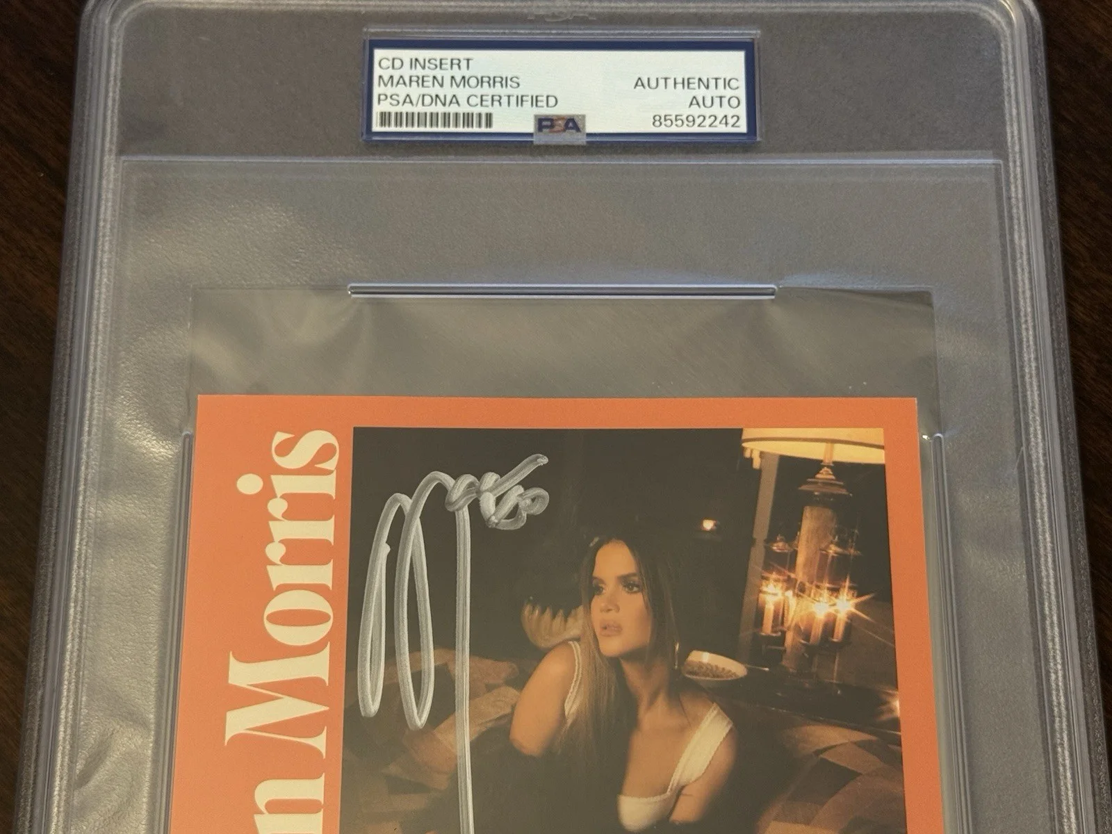 Maren Morris Signed “Dreamsicle” CD Insert, image 2