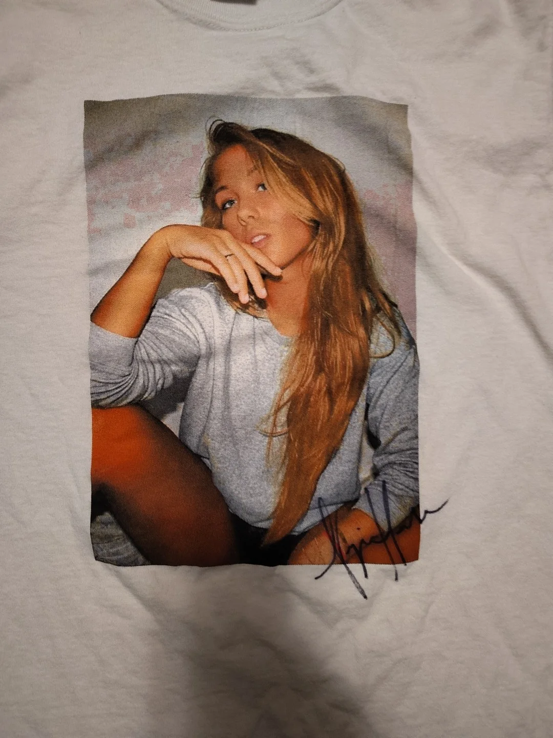 Signed Medium T Shirt Autographed ., image 2