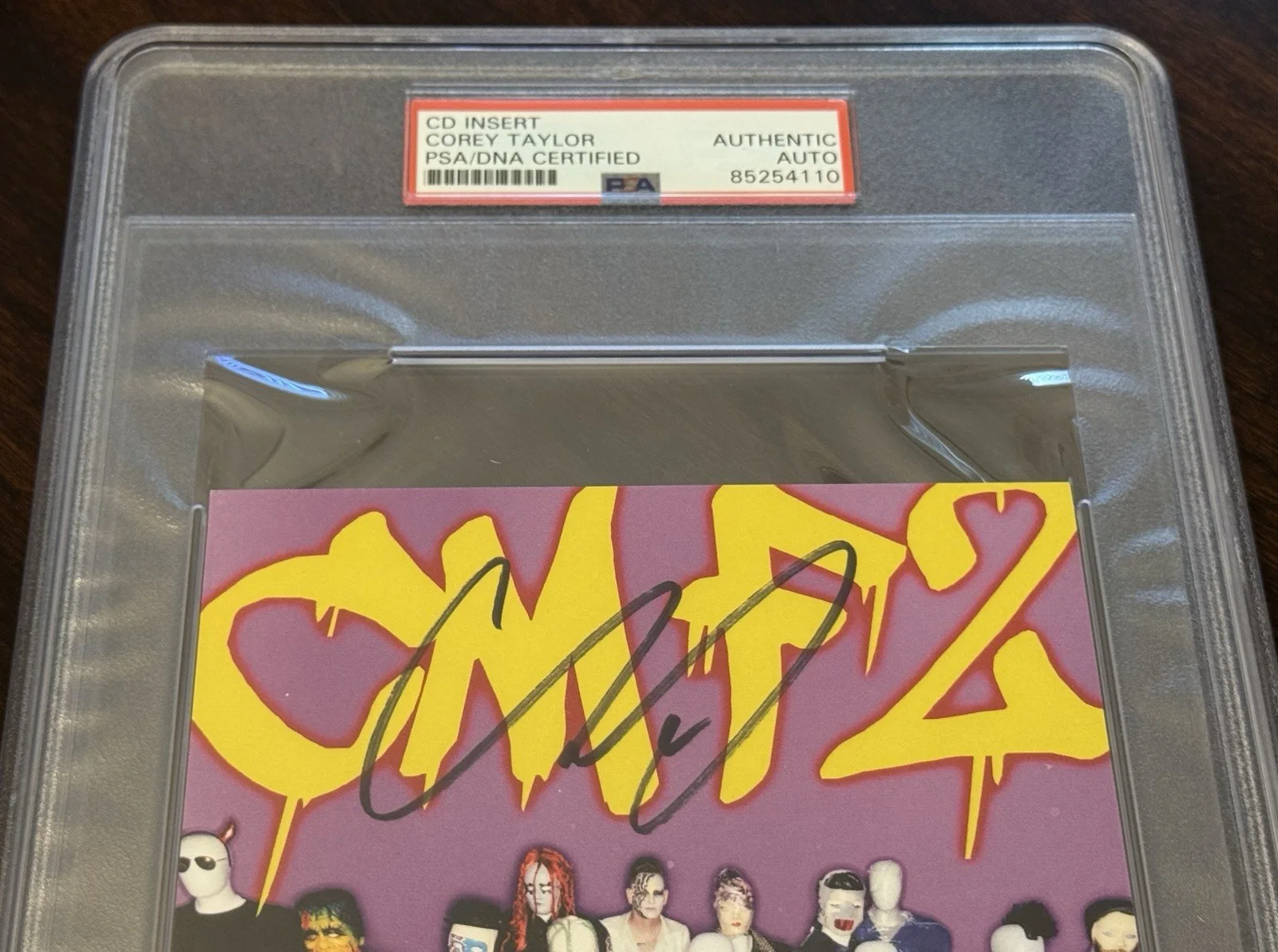 Corey Taylor “Slipknot” Signed CD Insert PSA!!!, image 2