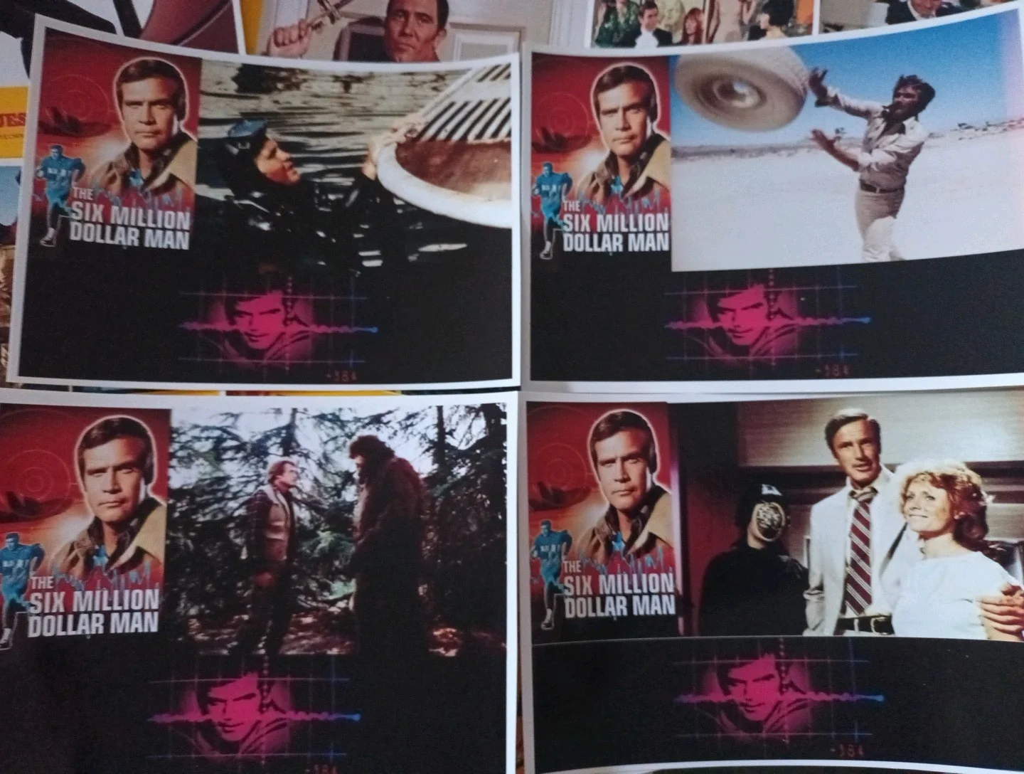 The Six Million Dollar Man. 16 Glossy 6x7ins Unofficial Lobby Cards. New., изображение 5