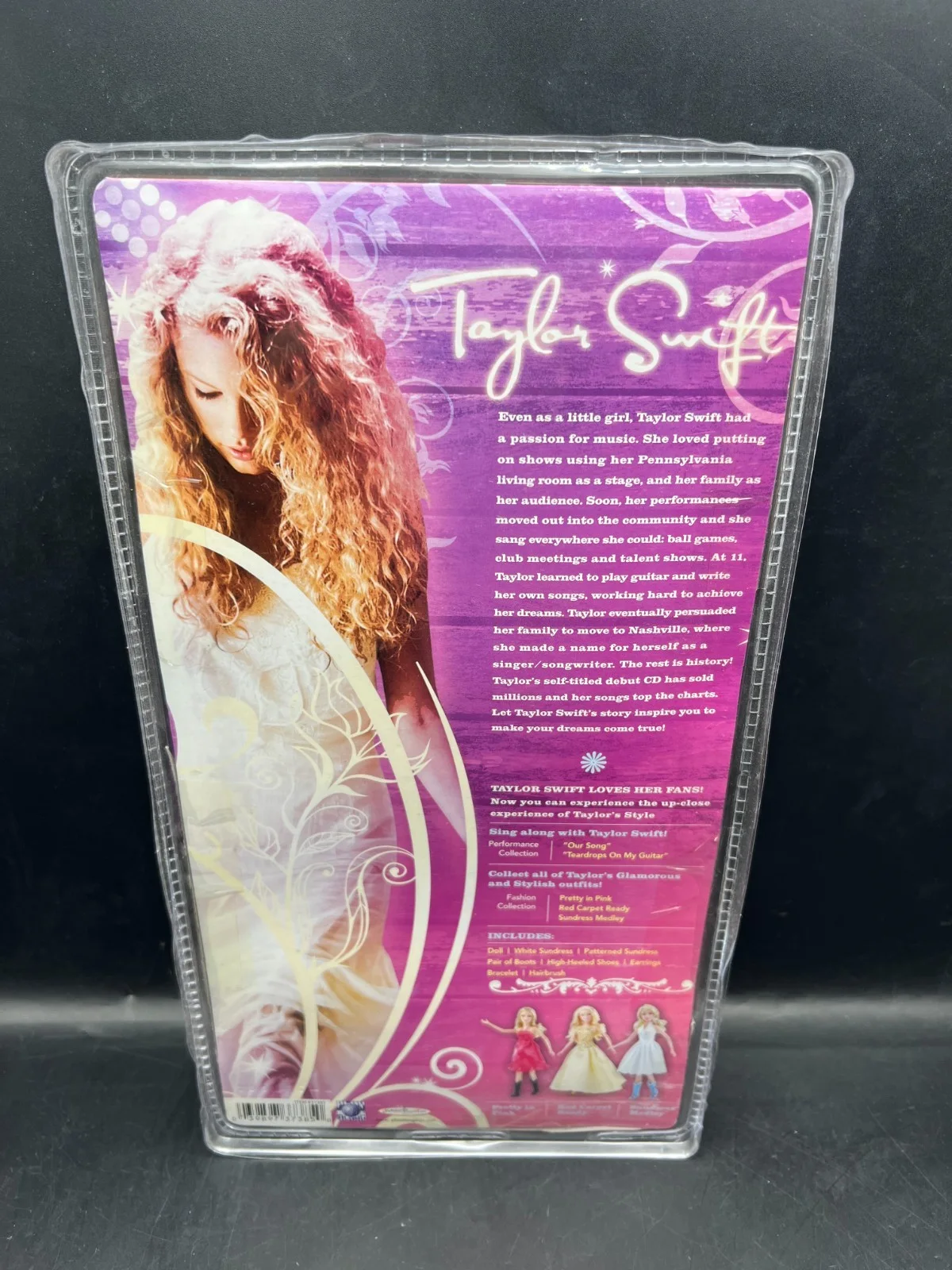 Taylor Swift Signed 2008 JAKKS Pacific Debut Era Sundress Medley Doll NEW SEALED, изображение 3