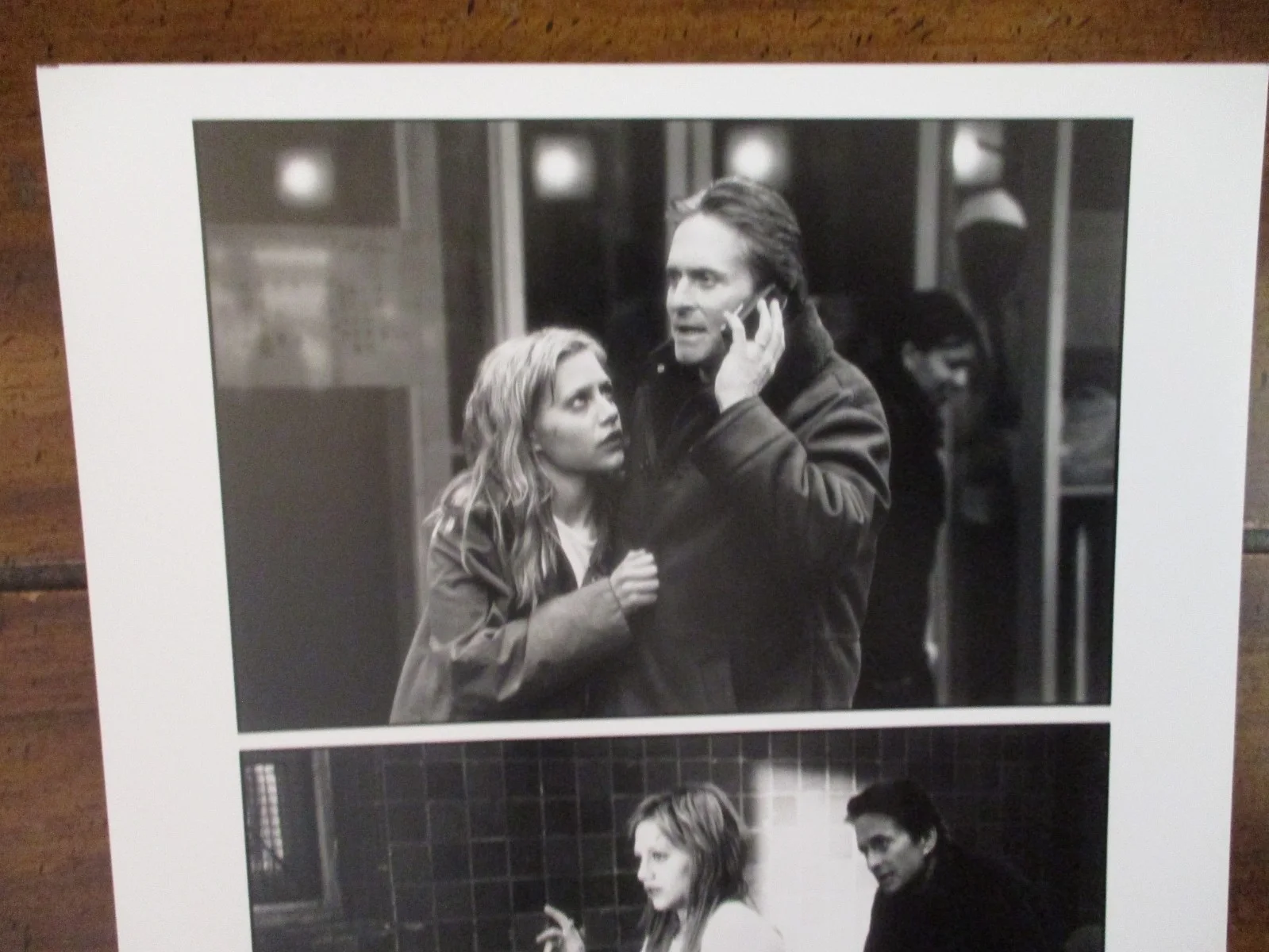 Brittany Murphy/Michael Douglas(DON'T SAY A WORD)2001 8 x 10 B & W Press Photo, image 2