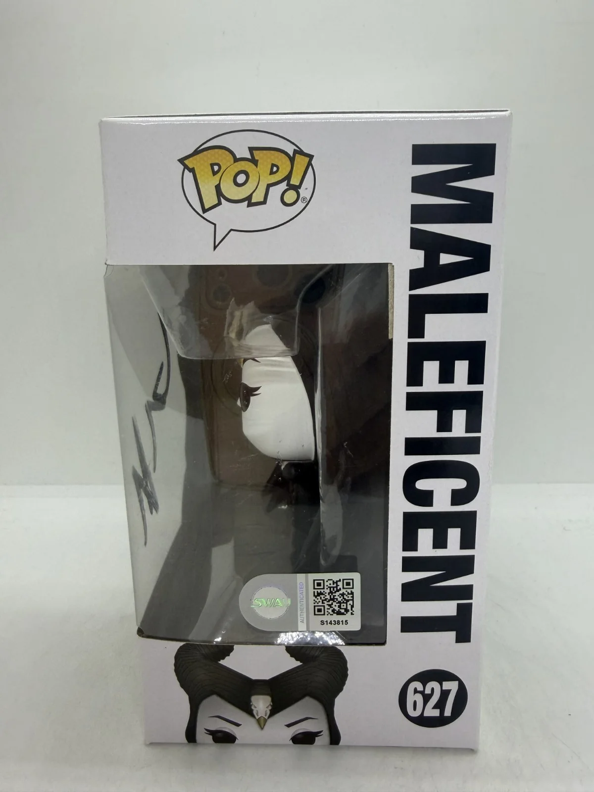 angelina jolie — Angelina Jolie Signed Malificent Mistress Of Evil Funko Pop #627 SWAU, изображение 2