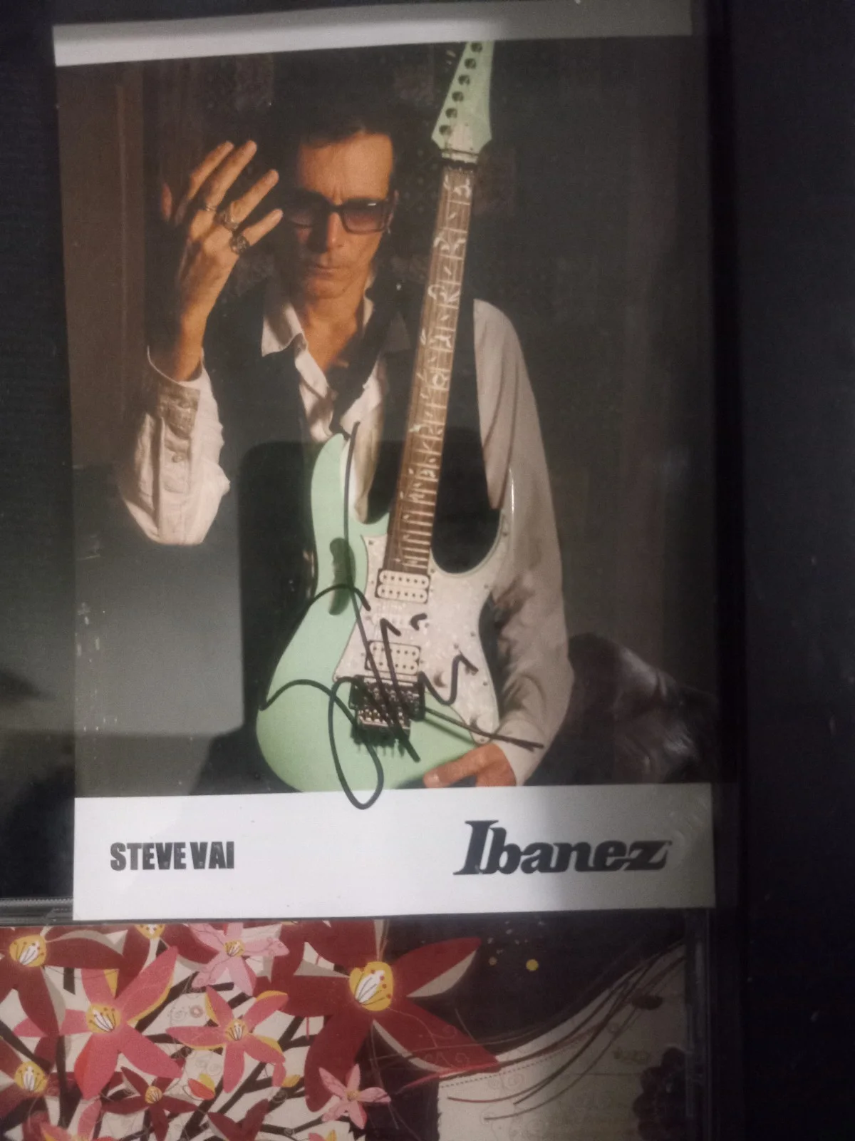Steve Via ( Autographed ) Cd & Picture In Black Shadow Box, image 5