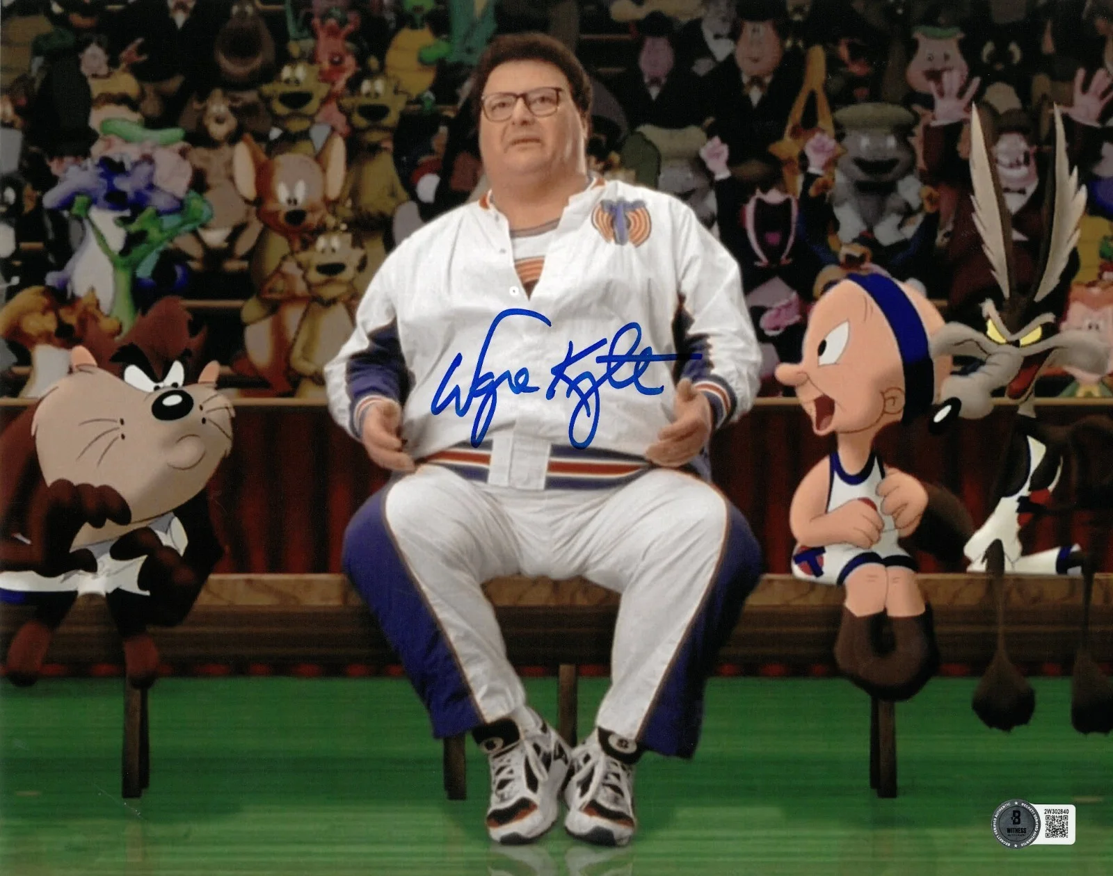 Wayne Knight — Wayne Knight Space Jam BAS Signed 11x14 Photo Autographed Witnessed Seinfeld