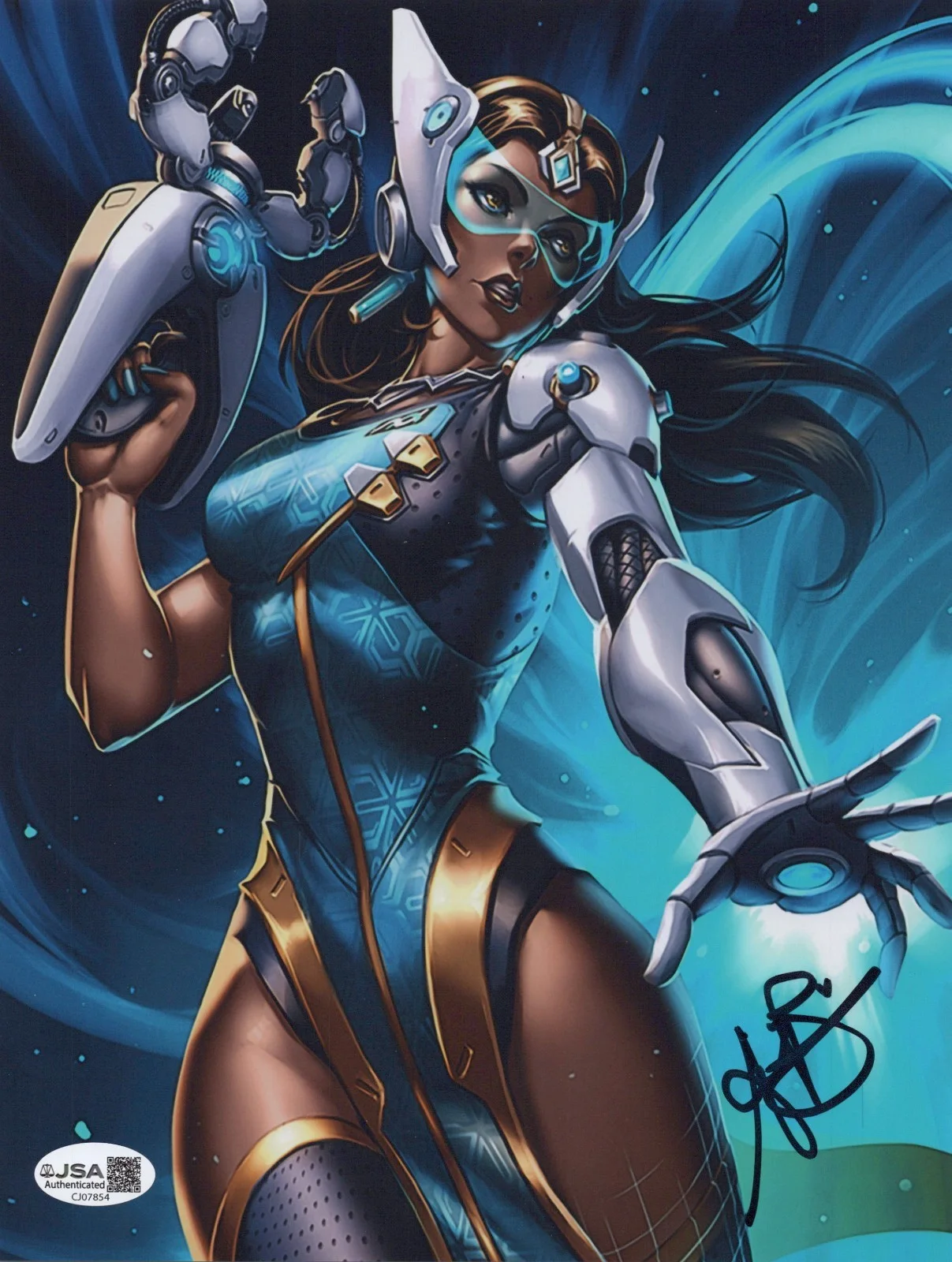 ANJALI BHIMANI — ANJALI BHIMANI Authentic Hand-Signed "Symmetra - OVERWATCH" 8x10 Photo (JSA COA)