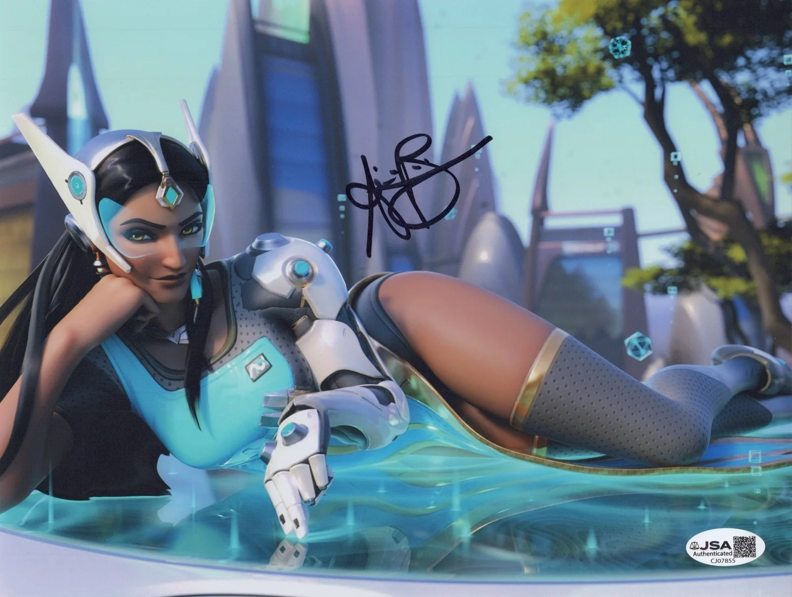 ANJALI BHIMANI — ANJALI BHIMANI Authentic Hand-Signed "Symmetra - OVERWATCH" 8x10 Photo (JSA COA)