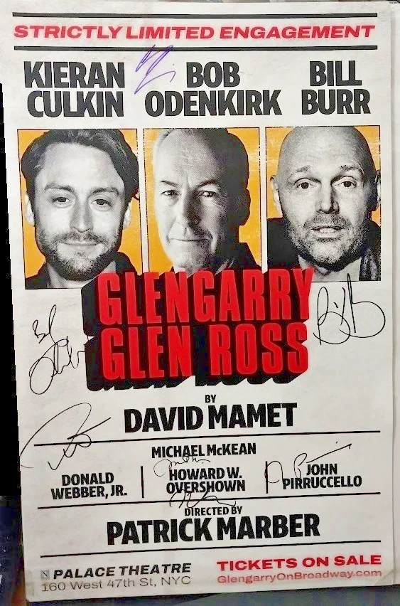 Kieran Culkin, Bob Odenkirk, Bill Burr, Full Cast — GLENGARRY GLEN ROSS Broadway Signed Poster Kieran Culkin Bob Odenkirk Bill Burr+, image 2