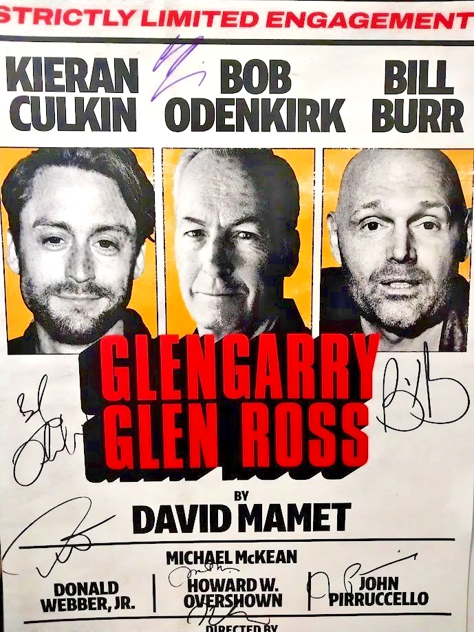 Kieran Culkin, Bob Odenkirk, Bill Burr, Full Cast — GLENGARRY GLEN ROSS Broadway Signed Poster Kieran Culkin Bob Odenkirk Bill Burr+, image 3