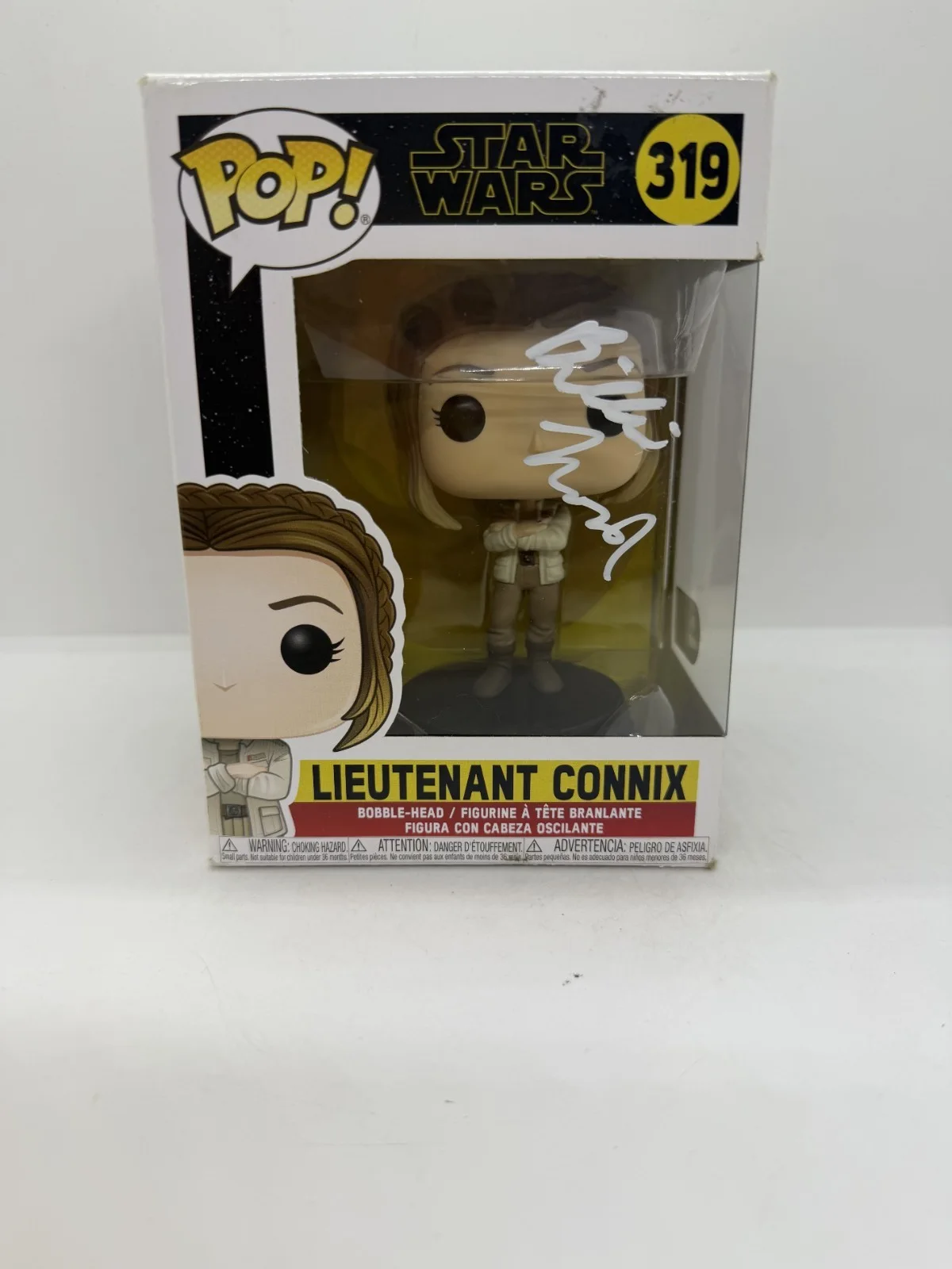 billie lourd — Billie Lourd Signed Star Wars Last Jedi Lieutenant Connix Funko Pop #319 SWAU