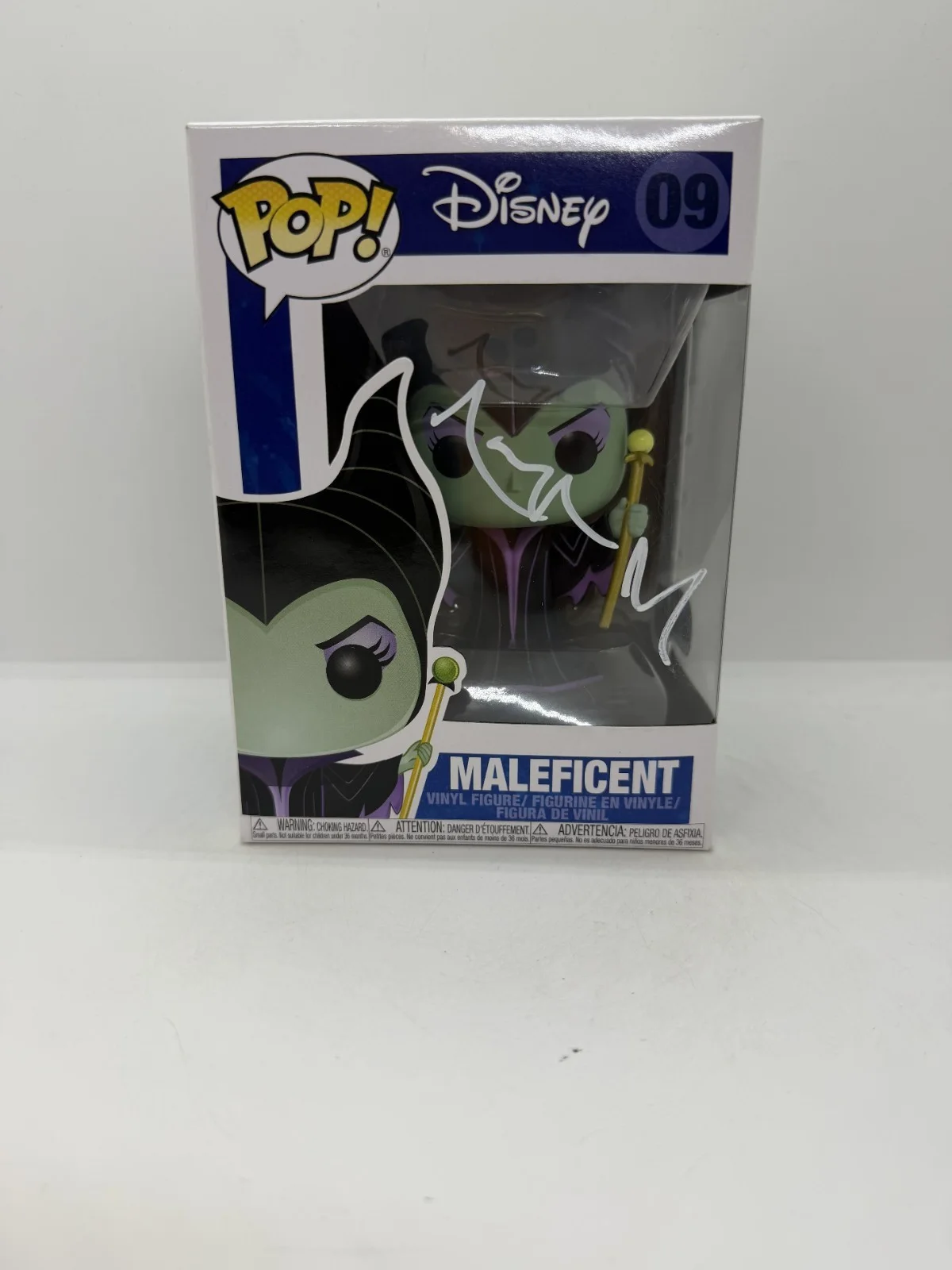 angelina jolie — Angelina Jolie Signed Disney Villians Malificent Funko Pop #09 SWAU #2