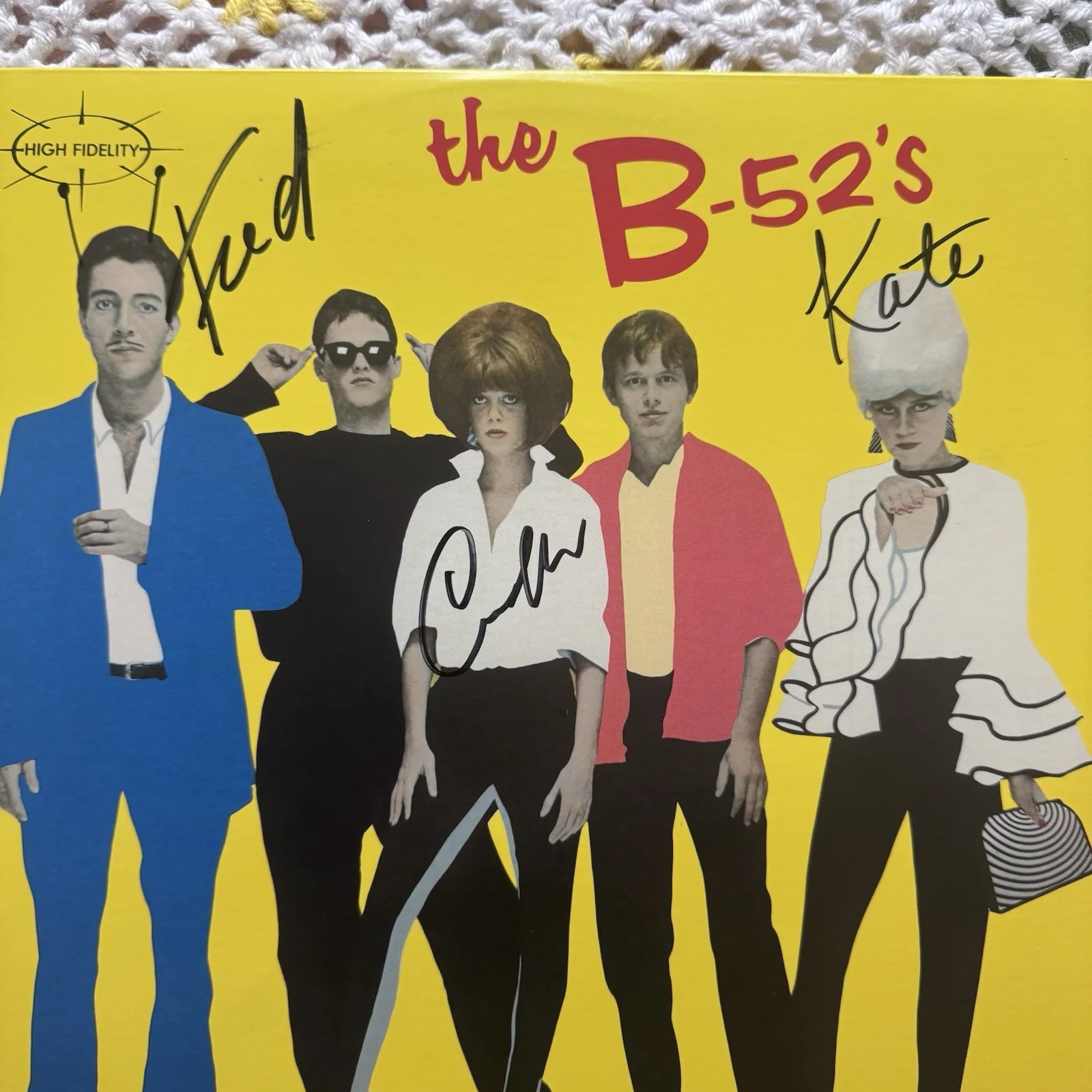 The B-52’s Signed Debut Album Kate Cindy Fred Kate Autographed Vinyl, изображение 2